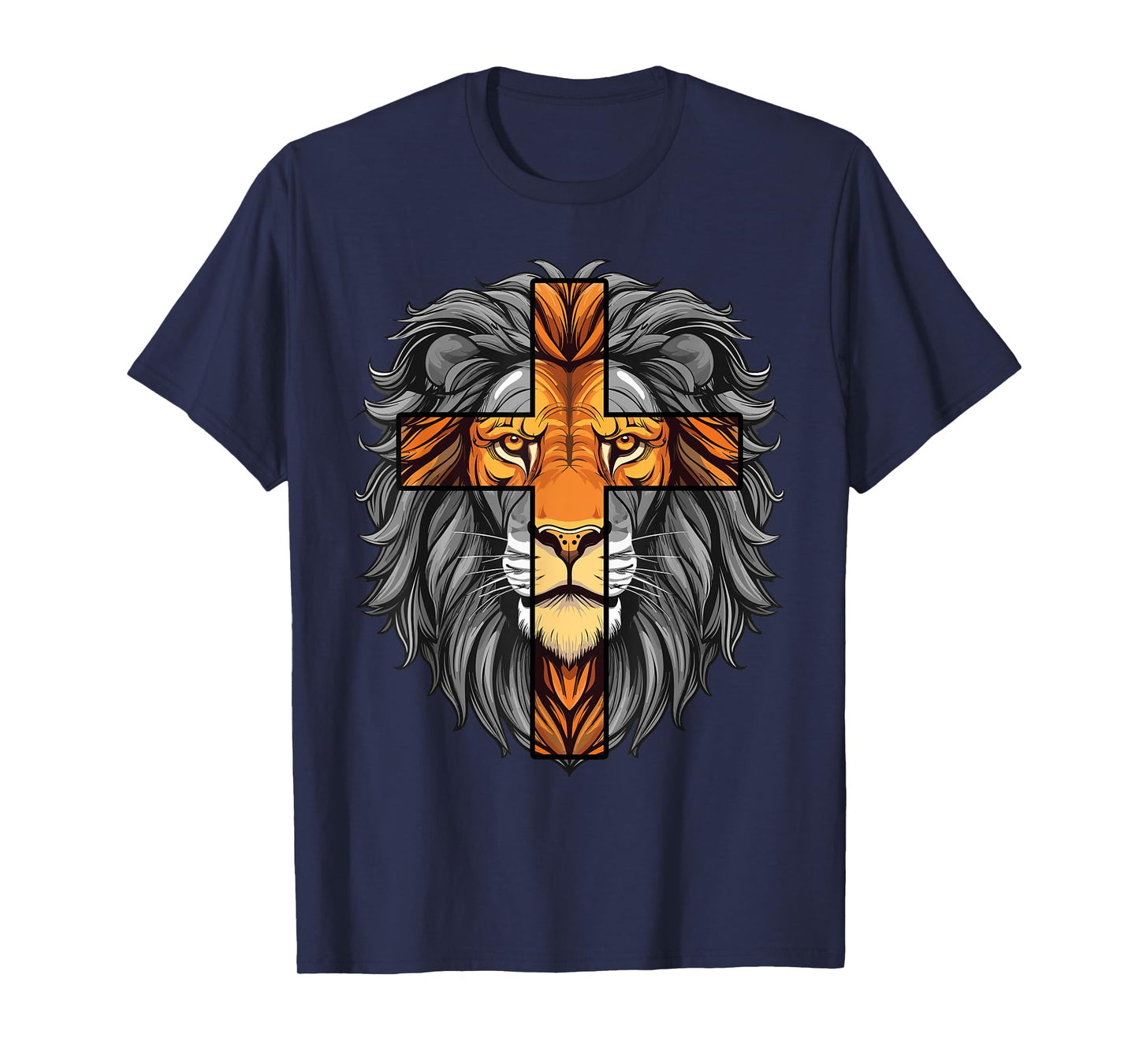 Lion of Judah Christian Cross of Jesus Christ T-Shirt