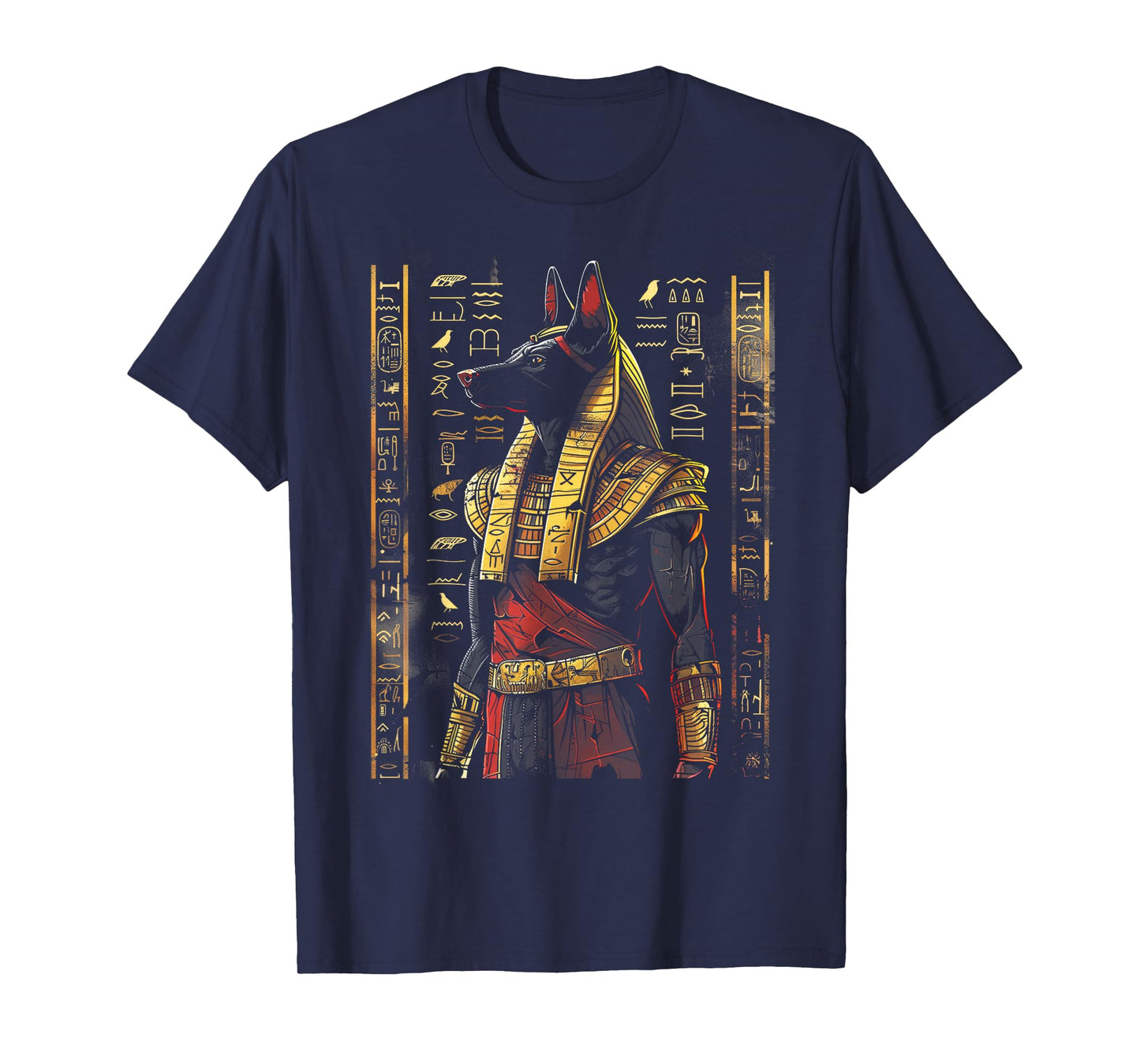 Anubis Egyptian Hieroglyphics Egyptian God T-Shirt