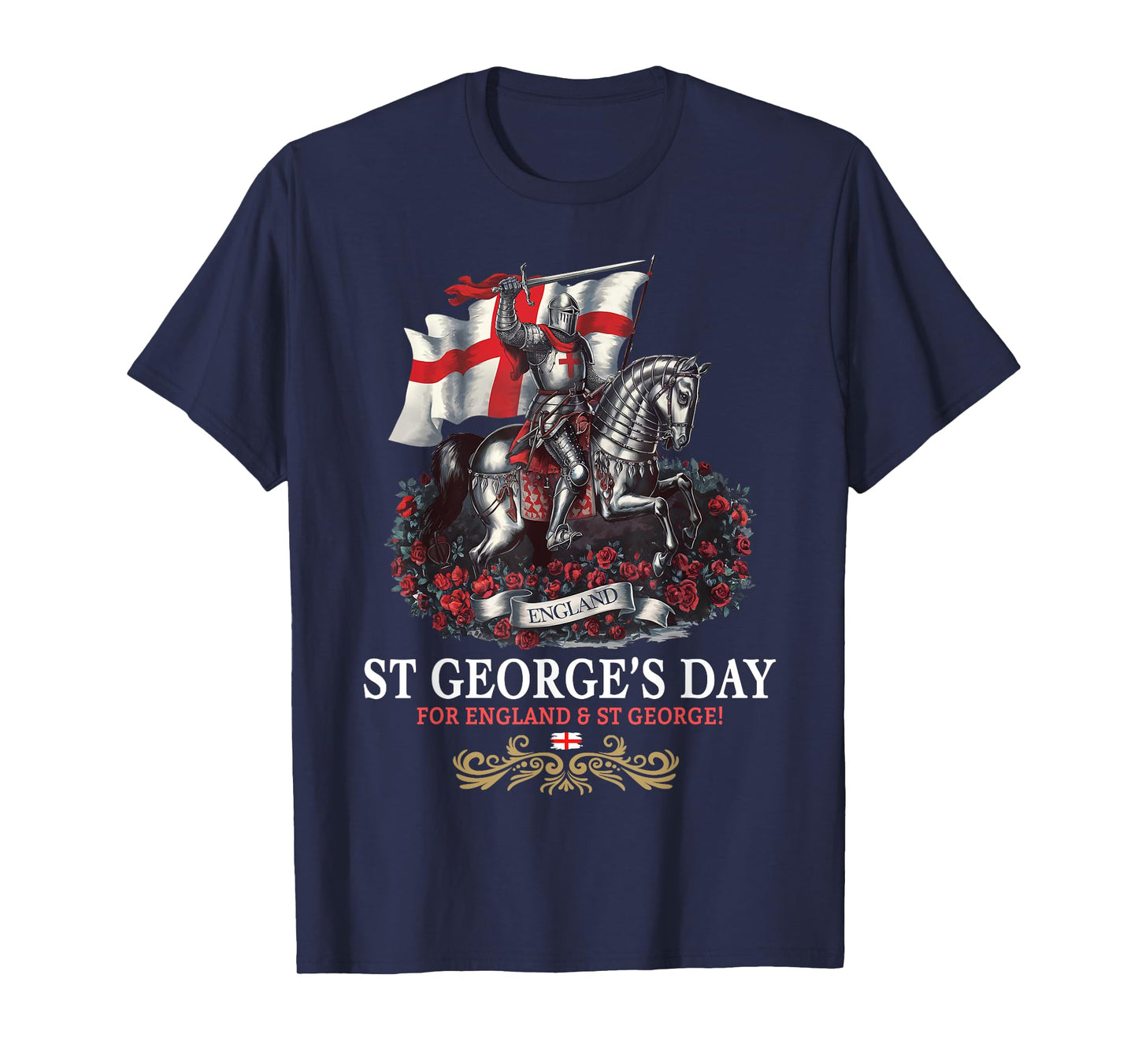 St Georges Day Outfit Idea Men & Knight Horse Saint George T-Shirt