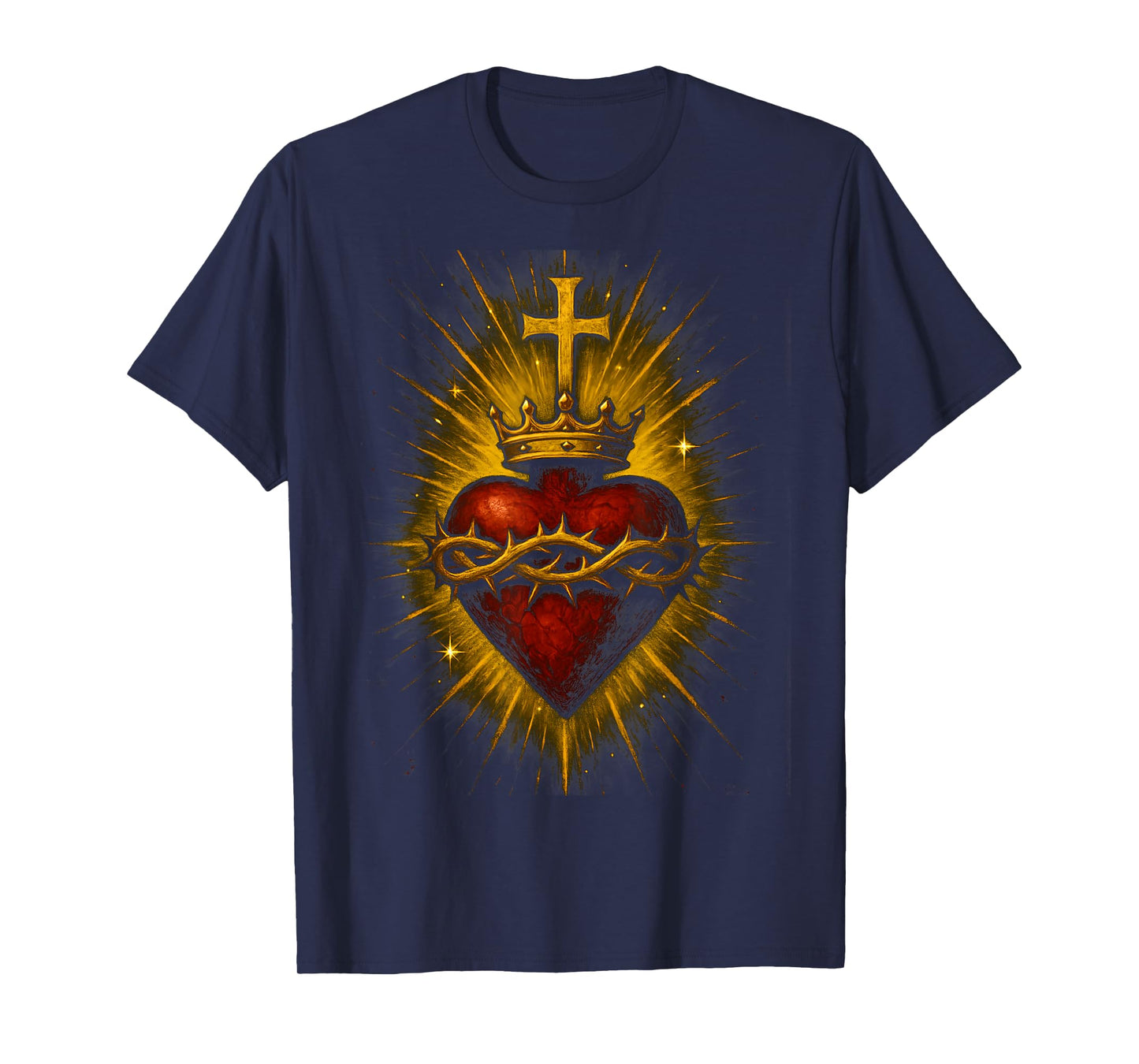 Sacred Heart of Jesus Catholic Christian Church Faith T-Shirt