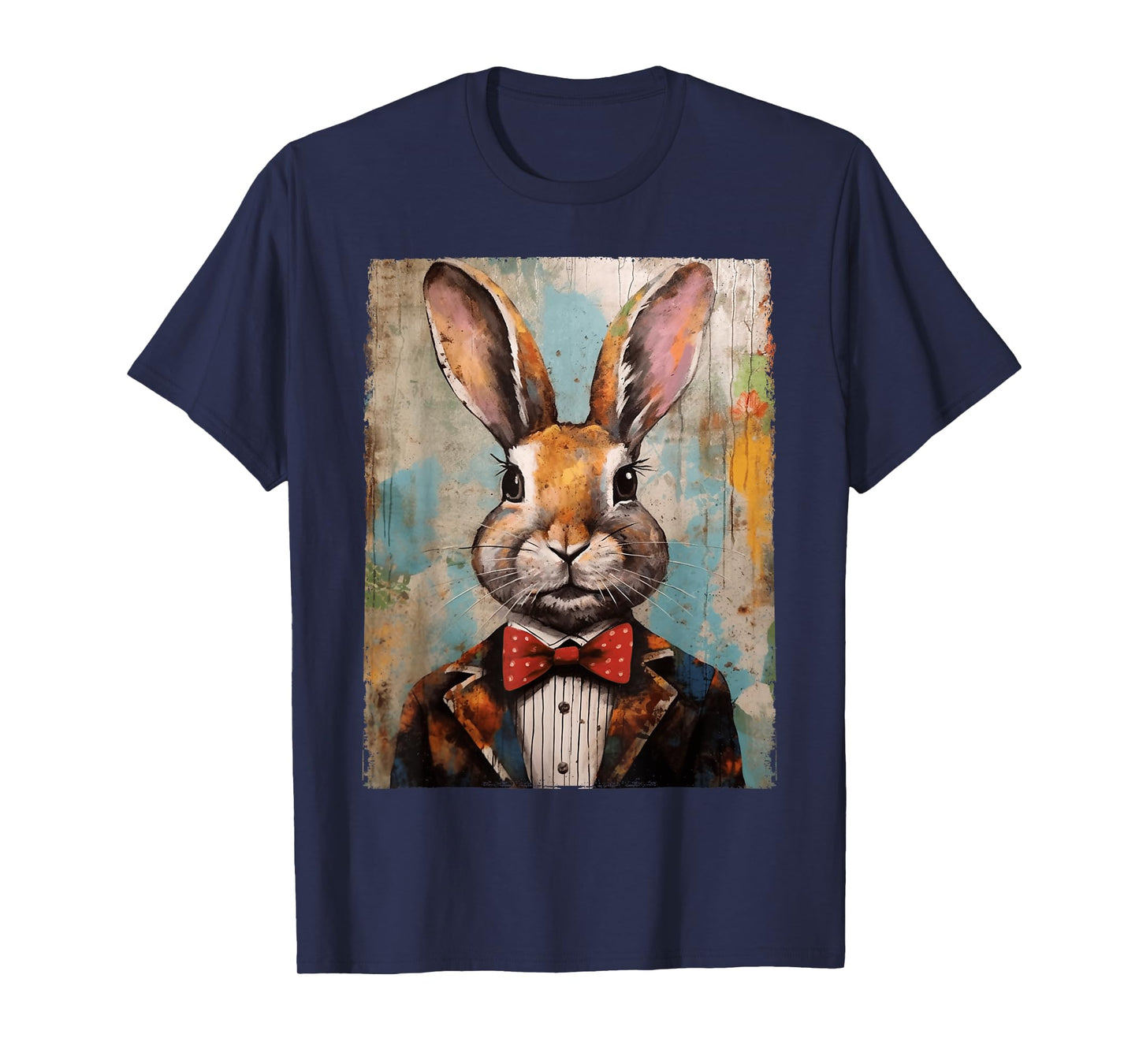 Easter Bunny Rabbit Bow Tie Happy Easter Boys Kids Toddler T-Shirt