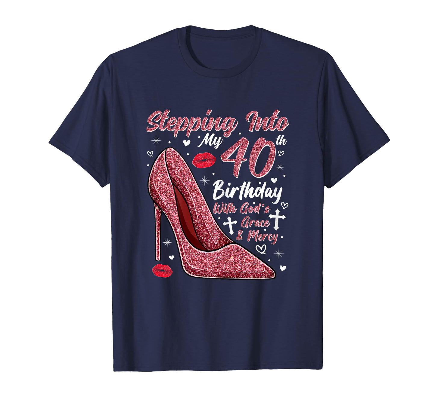 Stepping Into My 40th Birthday Ladies 40 Year Old T-Shirt