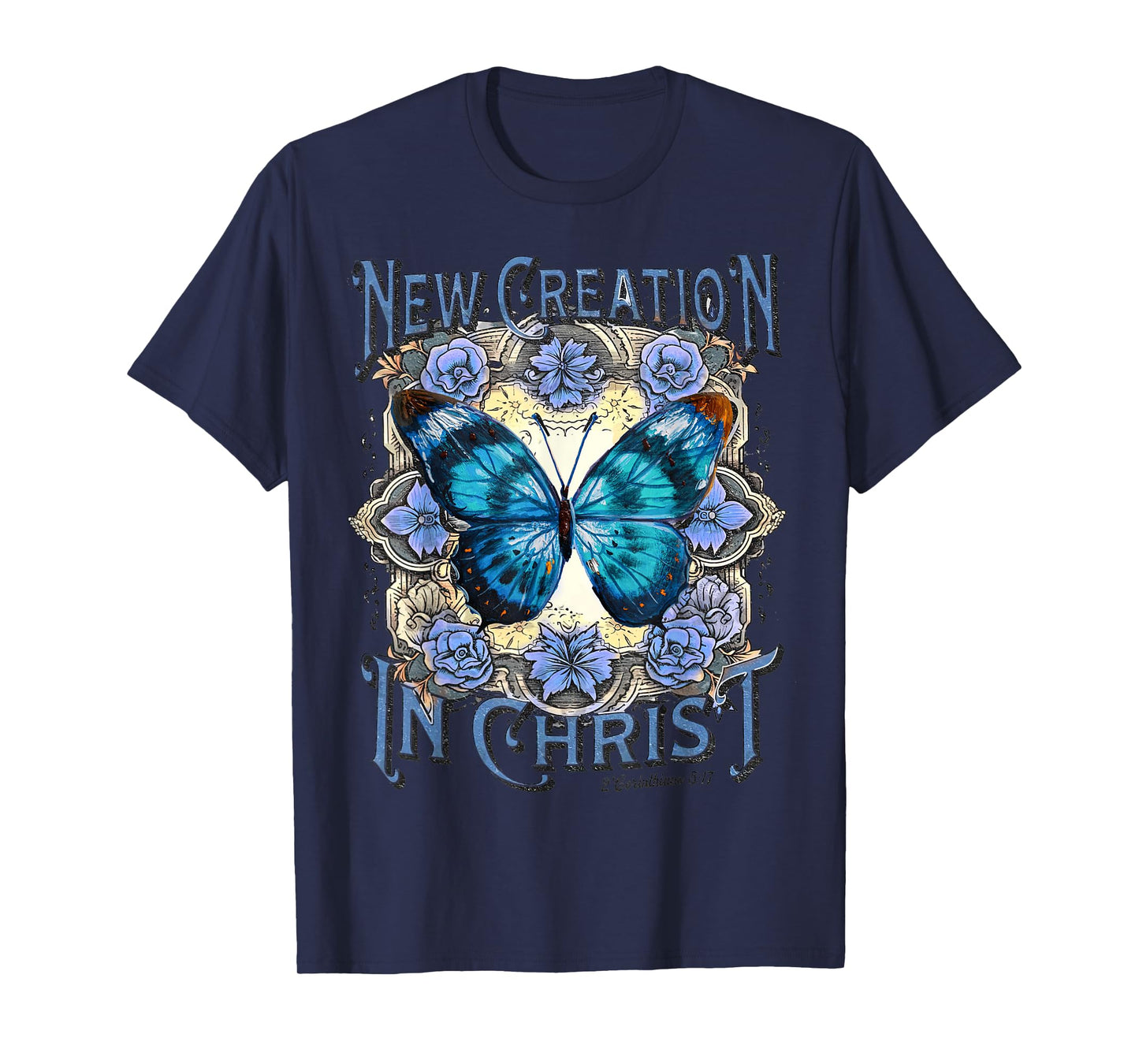 Boho Christian Jesus, Butterfly New Creation In Christ T-Shirt