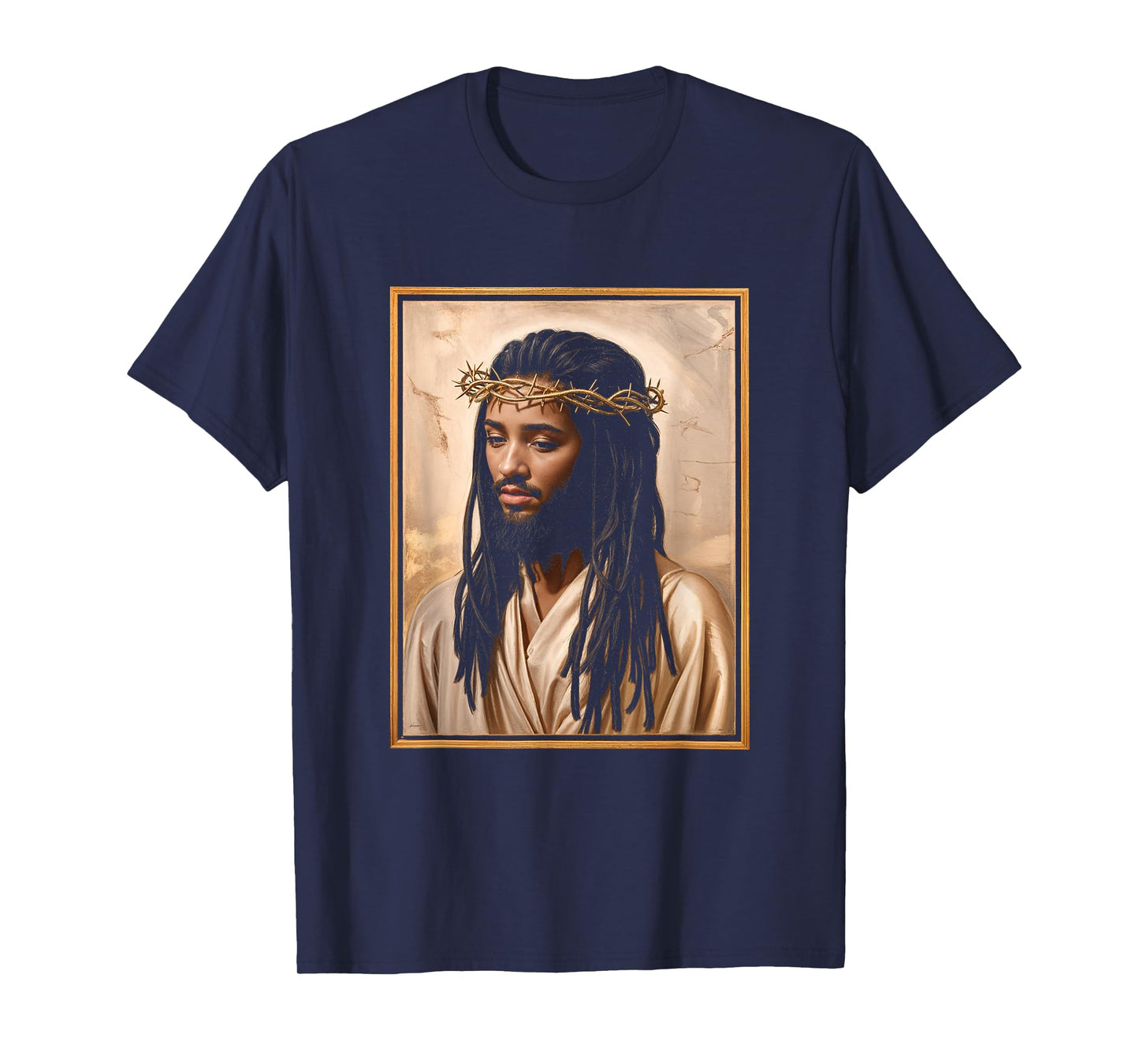 Black Jesus Crown Faith Christianity Religion T-Shirt