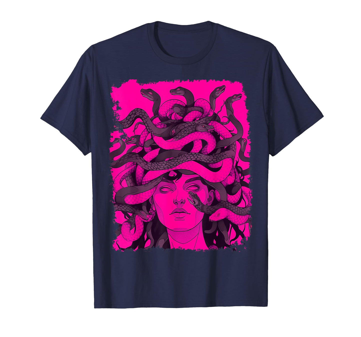 Medusa Pink and Black T-Shirt