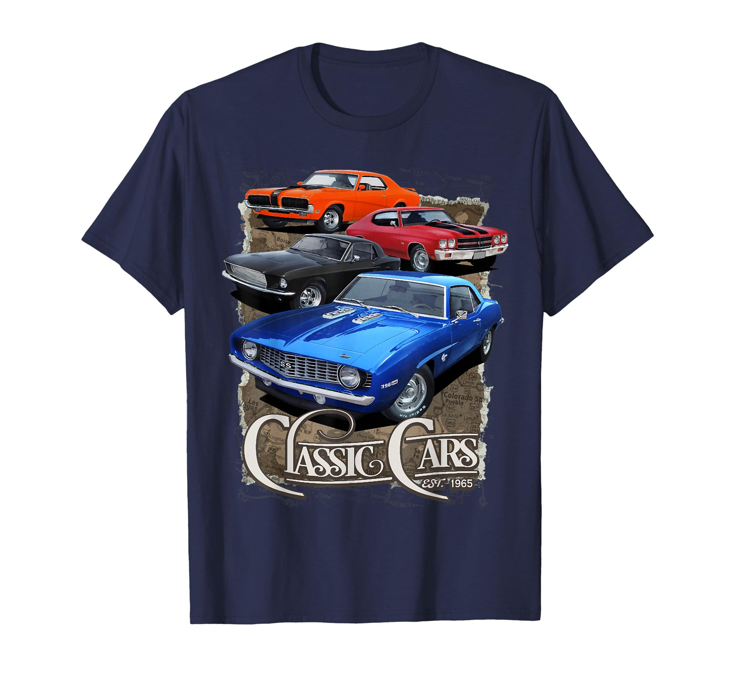 1968 67 68 69 Mercury Cougar , chevelle nova ss classic car T-Shirt
