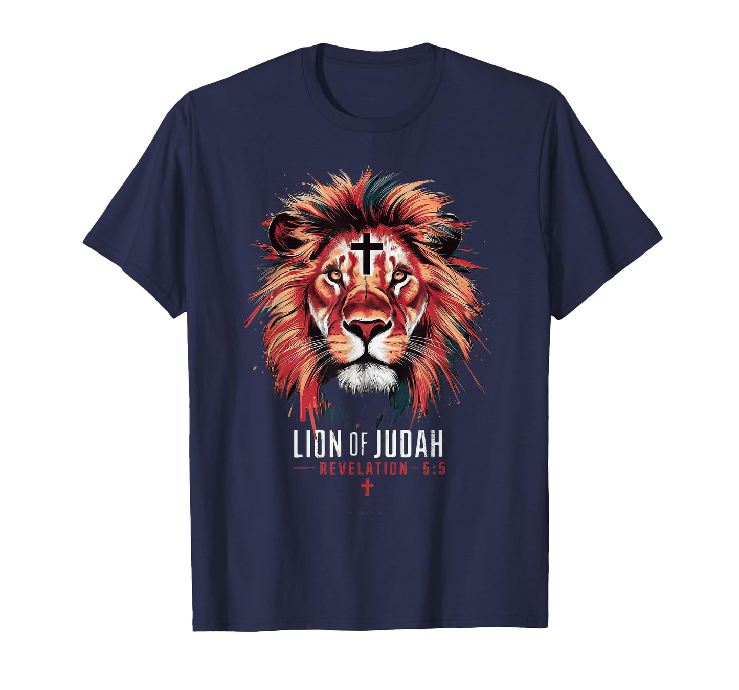 Lion of Judah Christian Cross T-Shirt