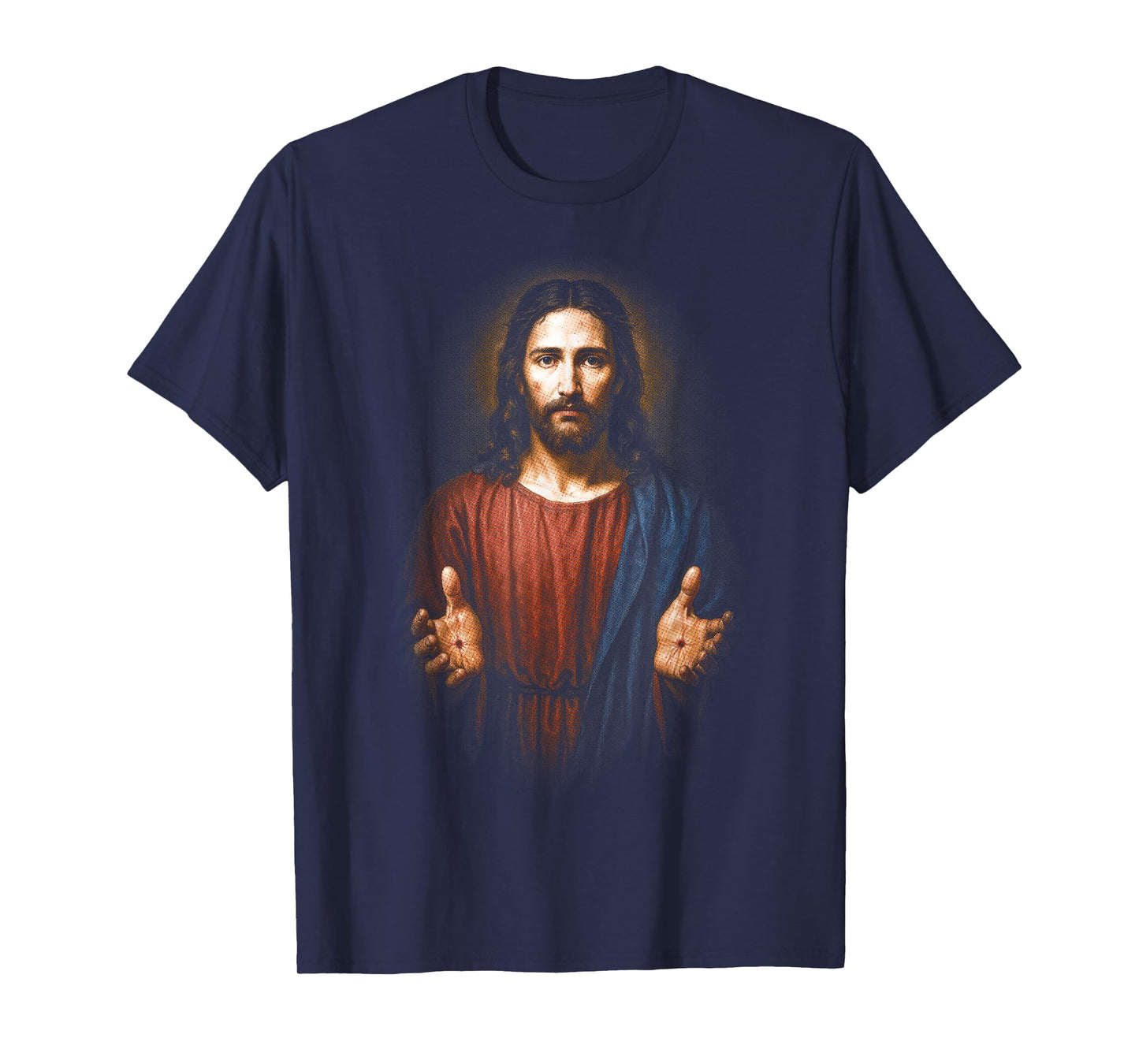 Christian Faith Inspirational Jesus Portrait God Faith Bible T-Shirt