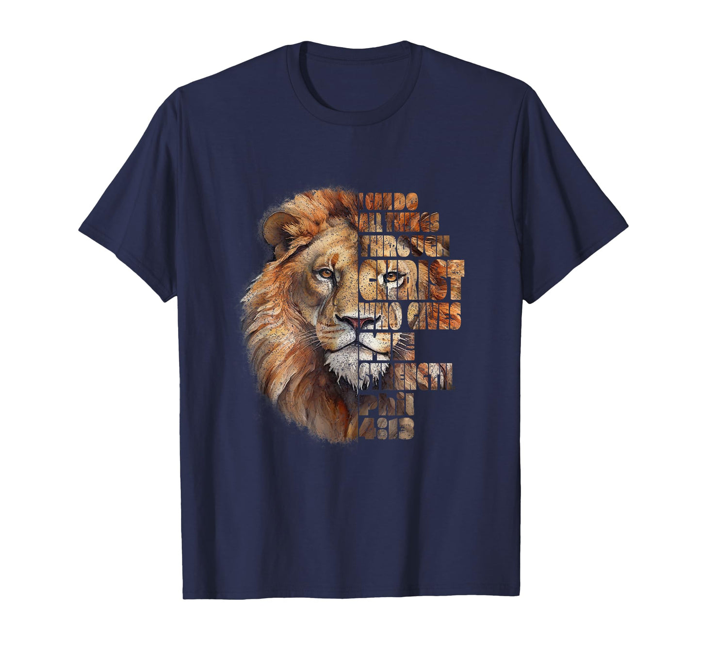 Philippians 4:13 Lion of Judah, T-Shirt