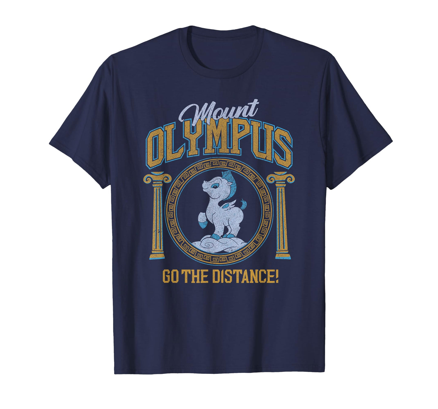 Disney Hercules Mount Olympus Baby Pegasus Distressed Logo T-Shirt