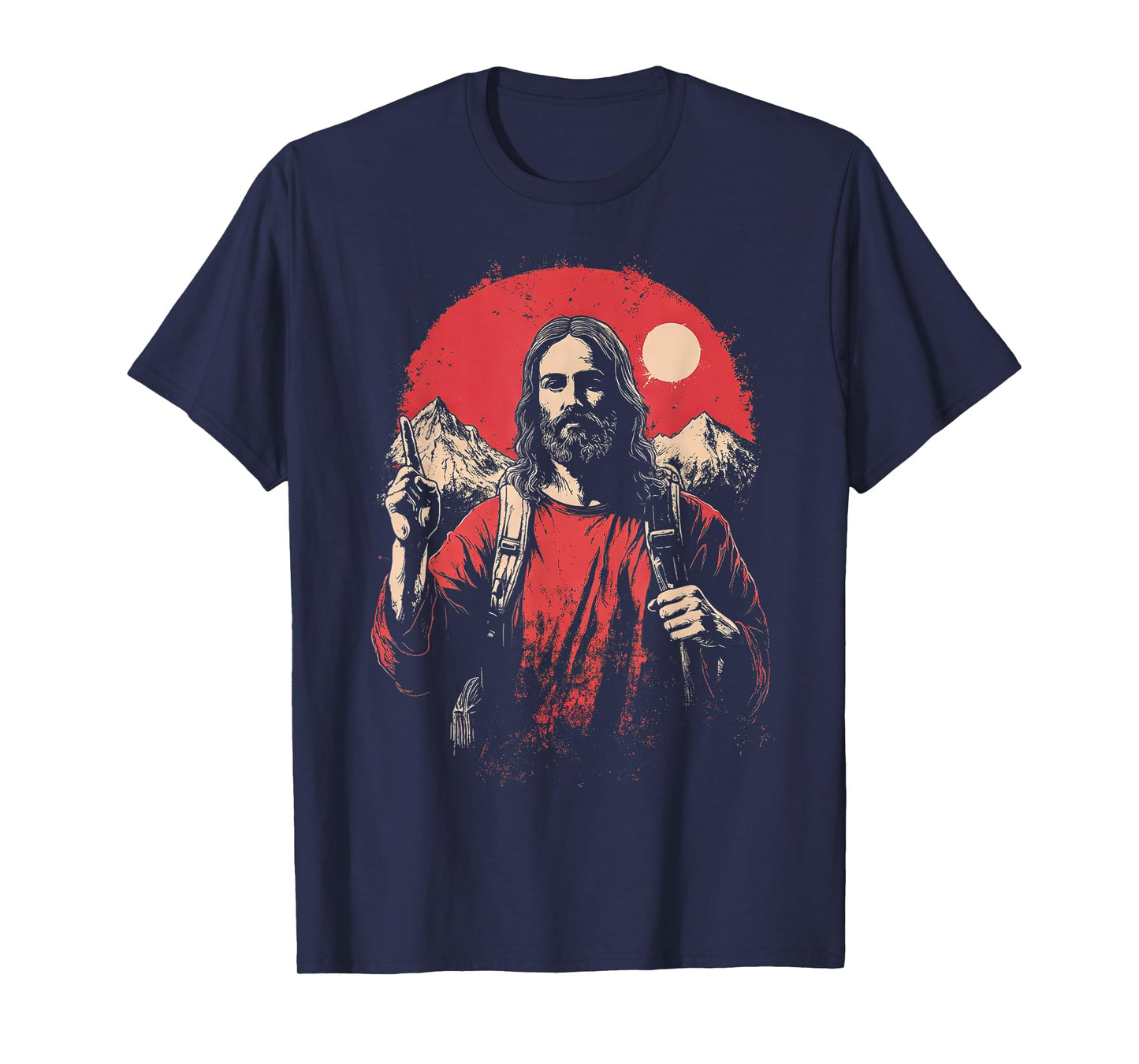 Jesus And Hiking, Faith in Jesus Christ Outdoor Lover T-Shirt