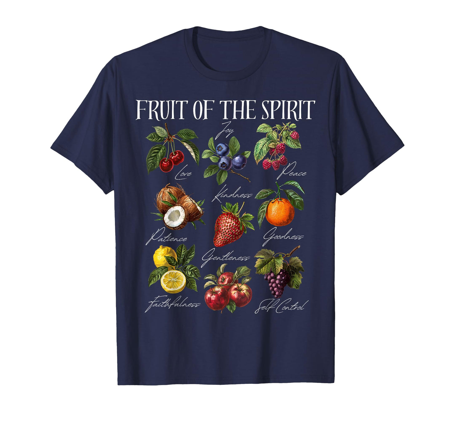 Fruit of The Spirit Christian Bible Verse T-Shirt