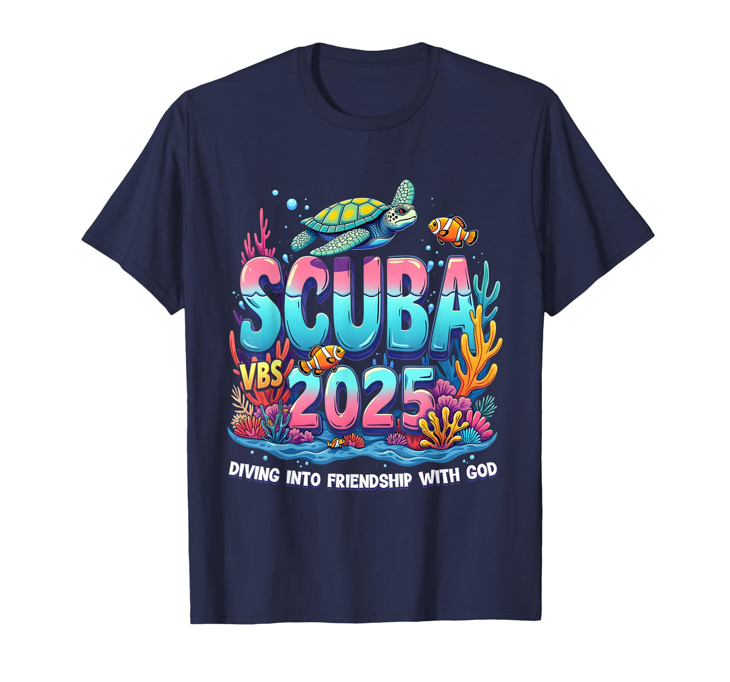 2025 Vacation Bible School Diving Into Friendship Scuba VBS T-Shirt