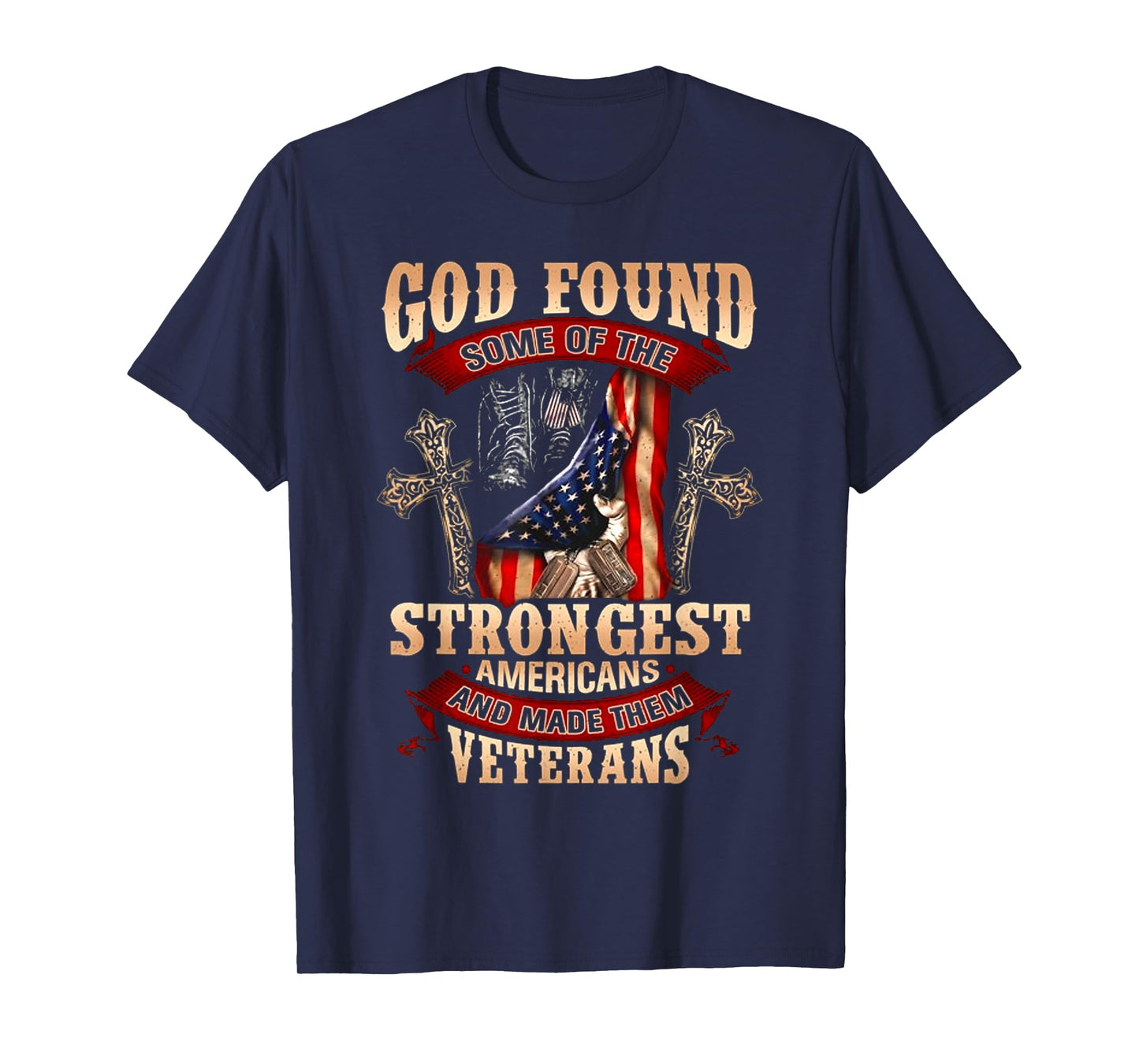 God Found Some Of The Strongest Americans T-Shirt