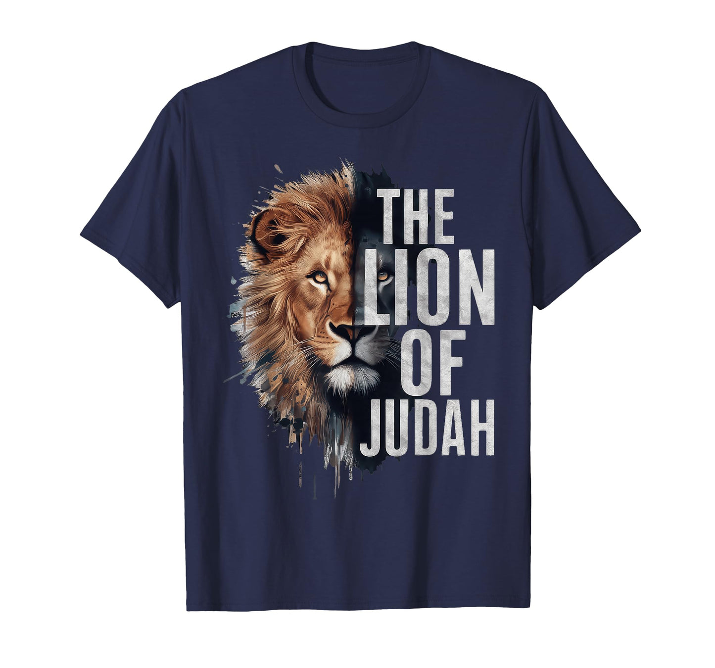 King Jesus Lion of Judah Christian Cross Faith T-Shirt