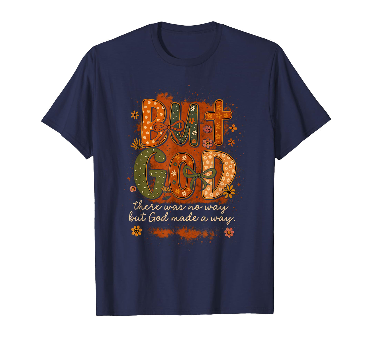 But God Made a Way Vintage Christian Faith Quote T-Shirt