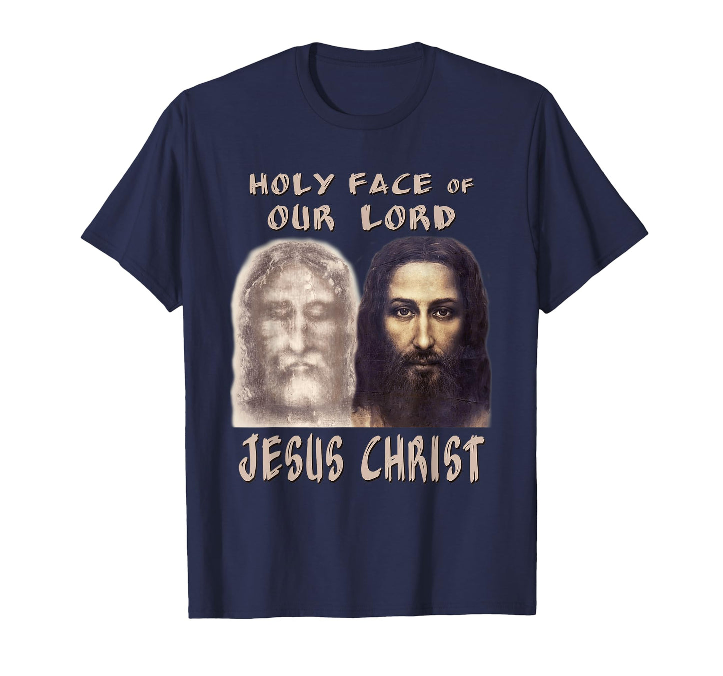 Holy Face Our Lord Jesus Christ Shroud Turin Reconstruction T-Shirt