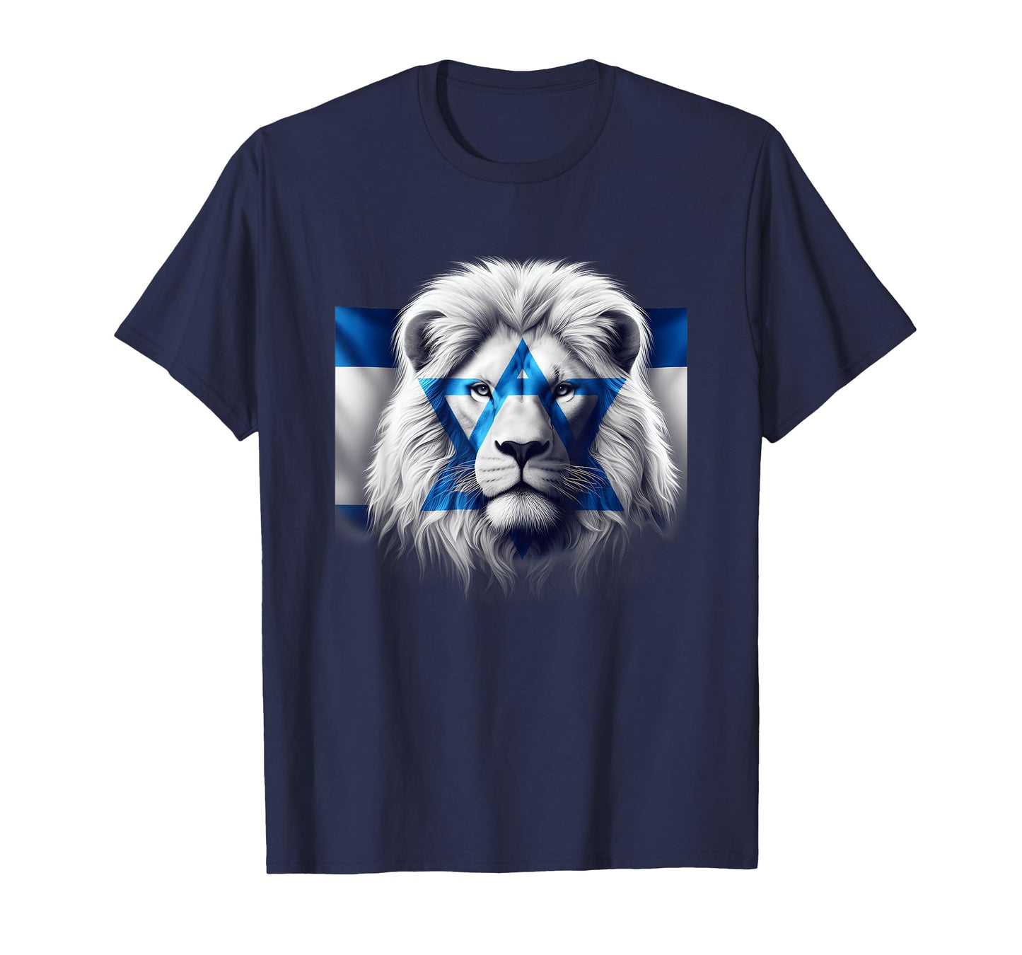 Lion Of Judah Jewish Pride Israel Flag Strength Unity T-Shirt
