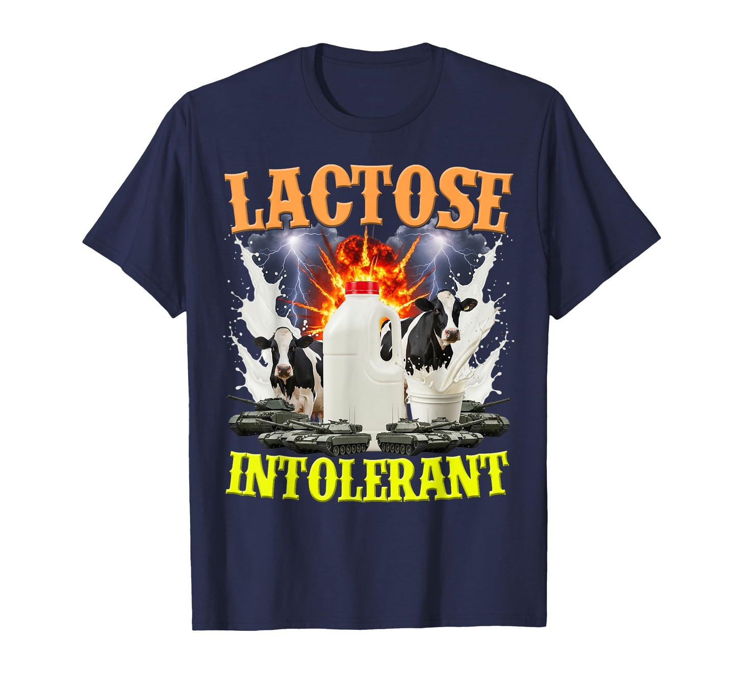 Lactose Intolerant Shirt, Funny Sarcasm Oddly Specific Meme T-Shirt