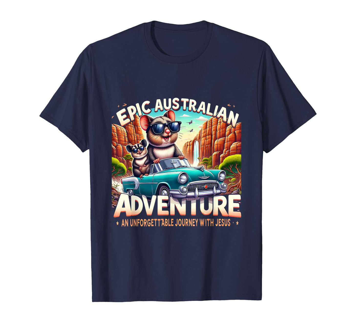 Funny Epic Australian Adventure Jesus VBS 2025 Squad T-Shirt