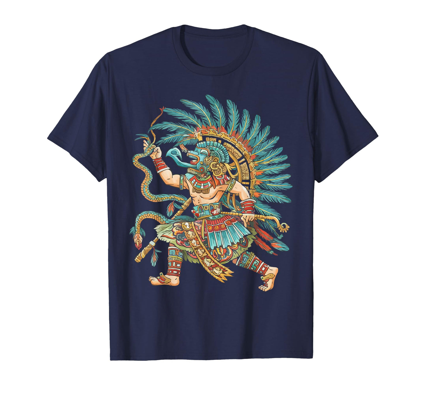 Aztec God Aztec Culture Mayan Indigenous Tlaloc Statue T-Shirt