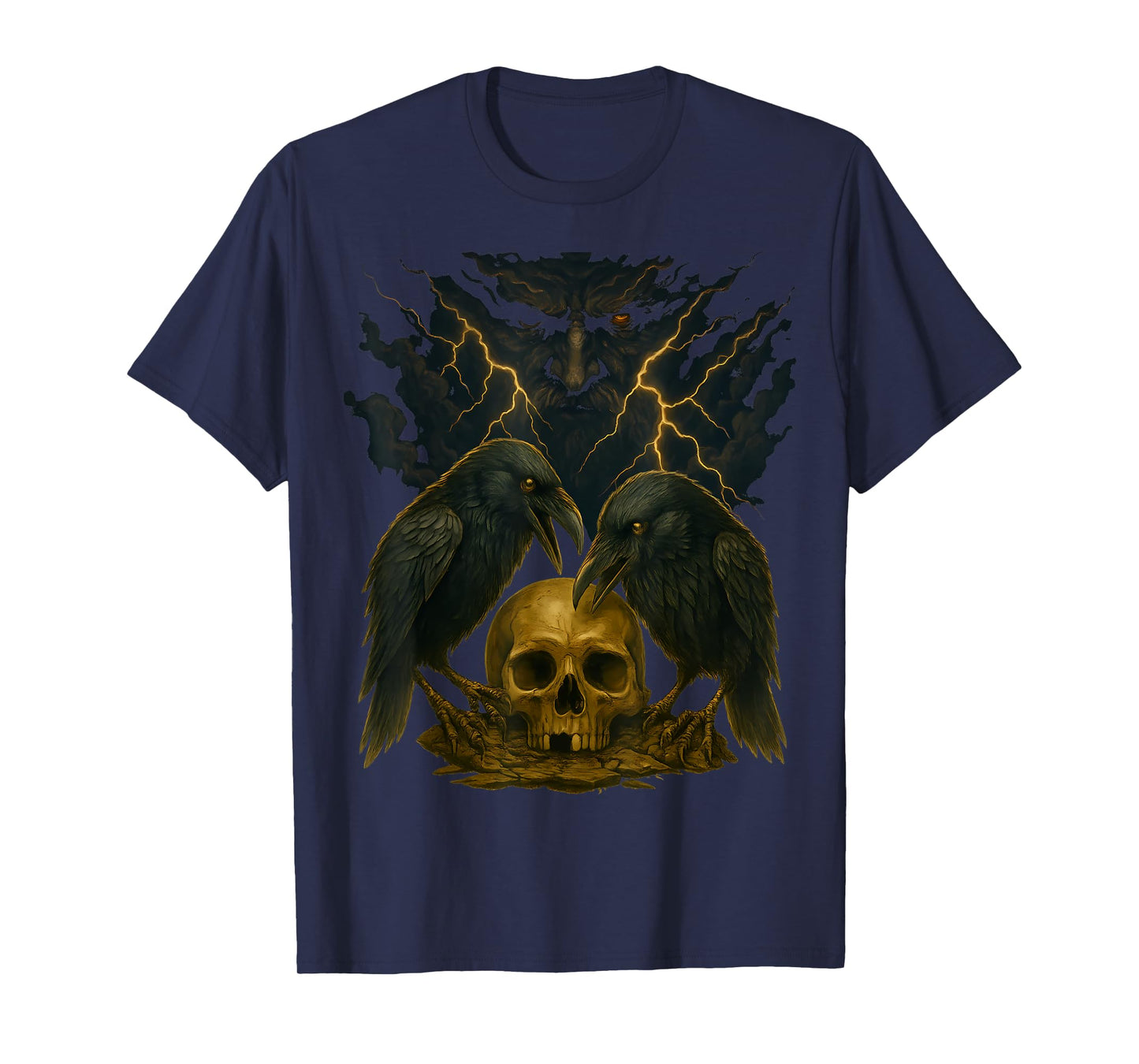 Odin Huginn and Muninn Norse Mythology Valhalla Odin Viking T-Shirt
