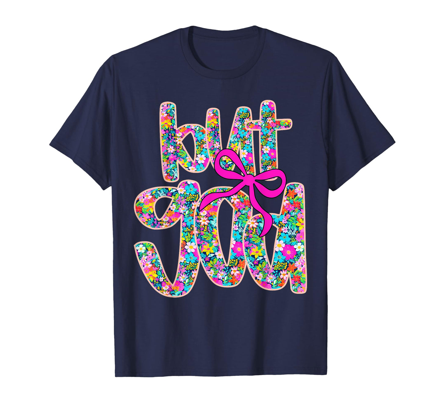 But God Floral Coquette Christian Spirit Religious Faith T-Shirt