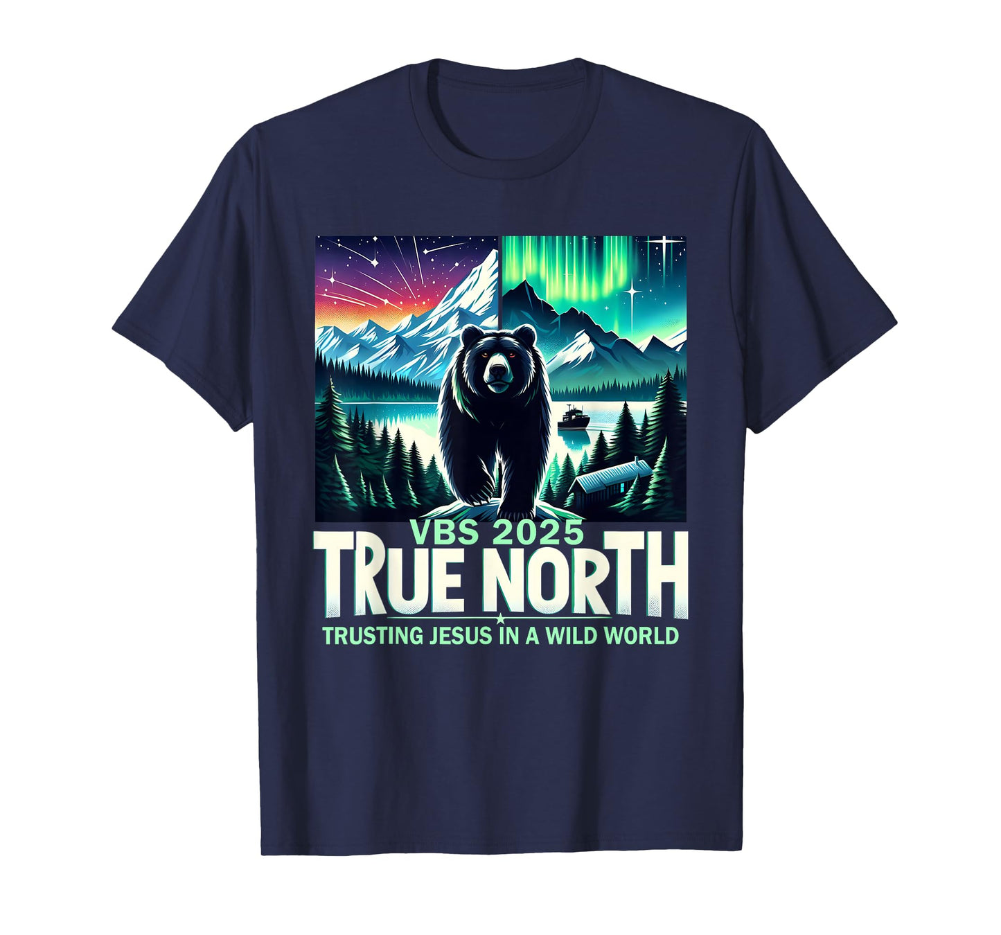 True North VBS 2025 Christian Trusting Jesus Wilderness T-Shirt