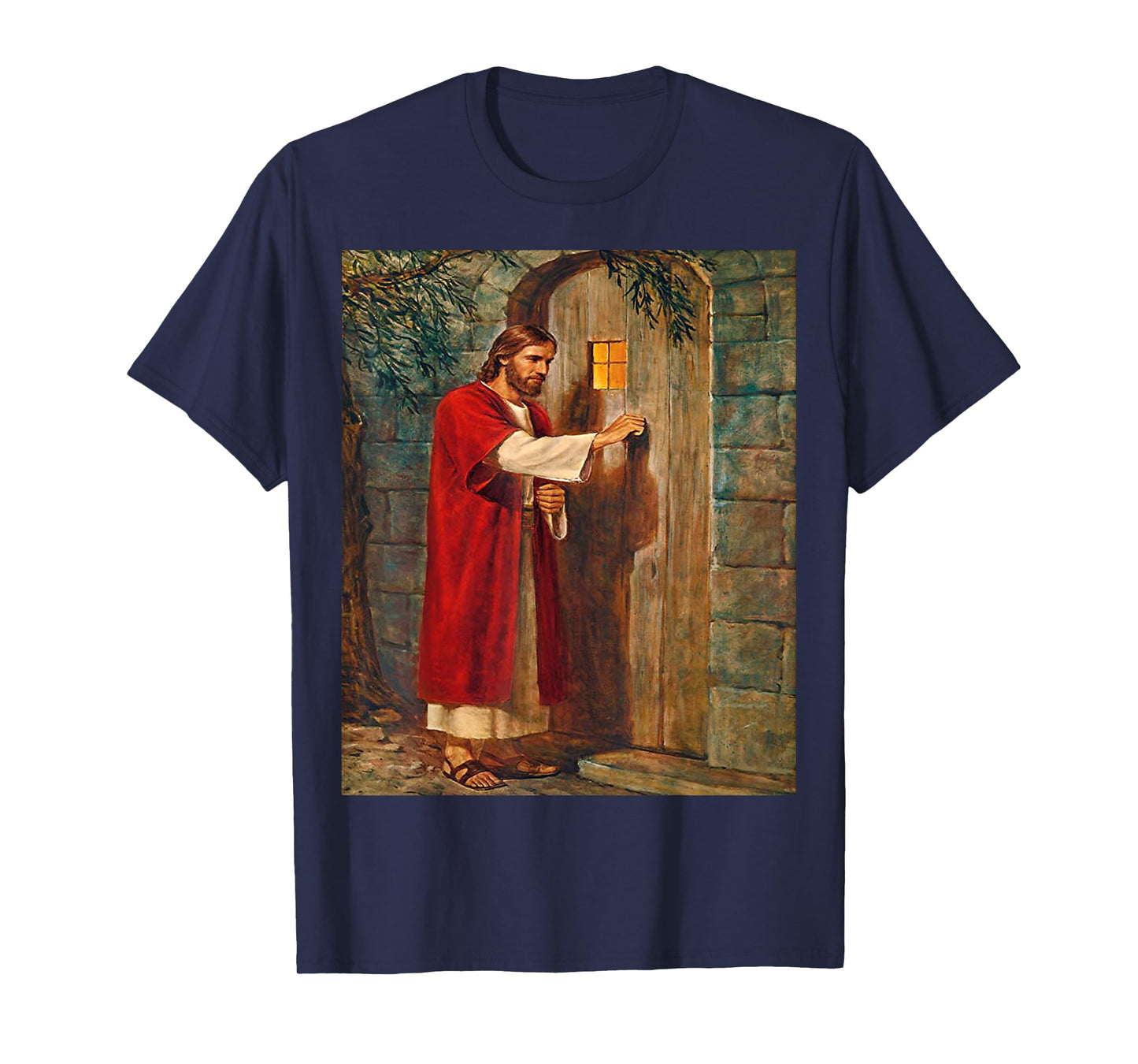 Jesus Christ Knocks On The Door Christian Bible Verses T-Shirt