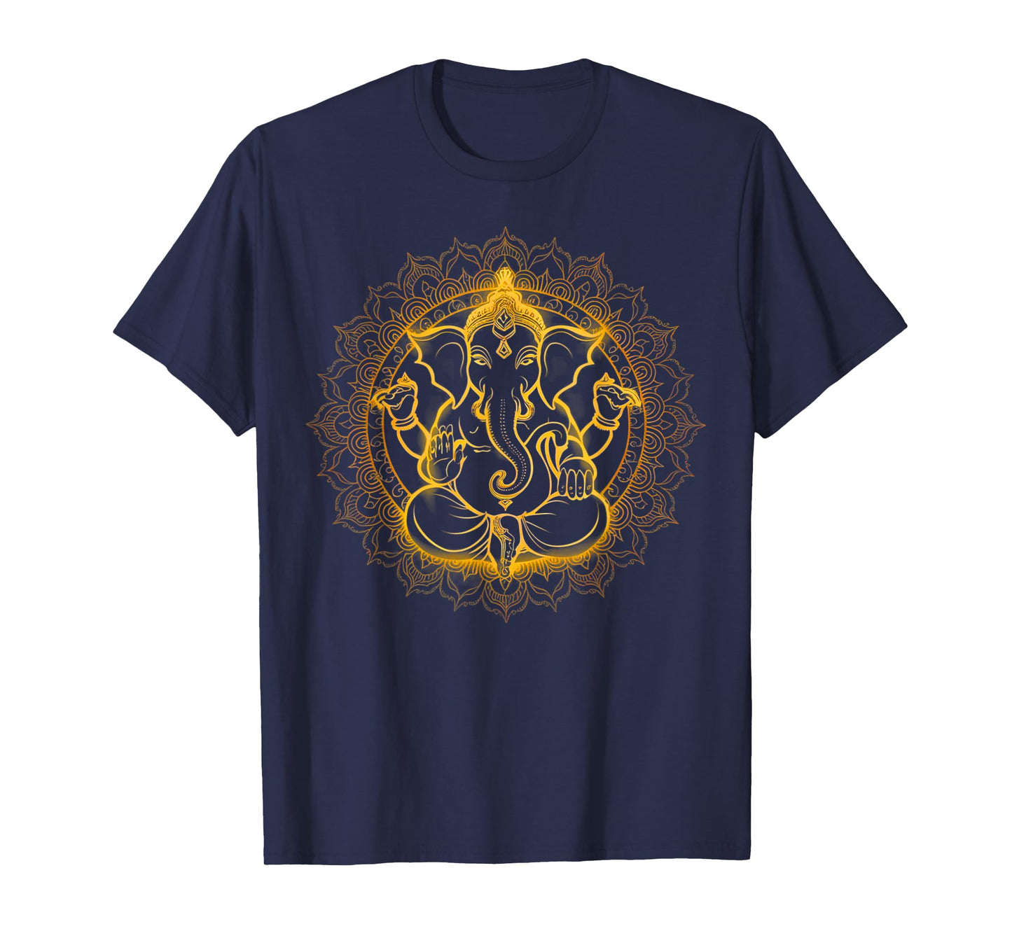 Hindu Ganesha Puja Elephant God India Meditation Yoga Murti T-Shirt