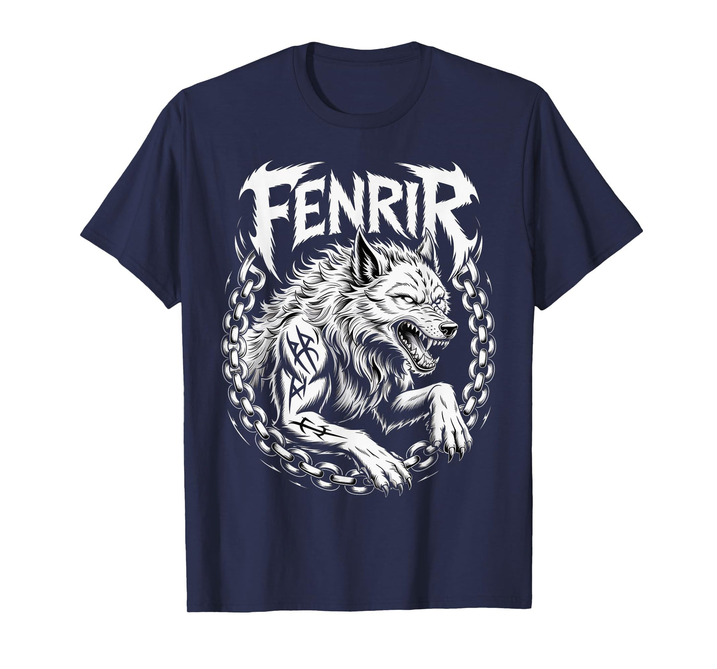 Classic Celtic Fenrir Wolf Norse Mythology Nordic Viking T-Shirt