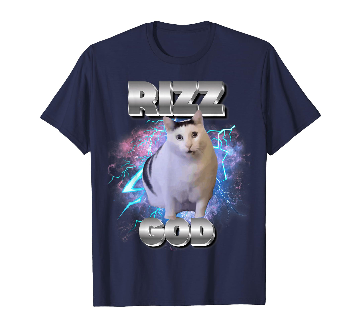 Rizz God Cat Meme Funny Memes Internet Memes Gen-Z Memes Kid T-Shirt