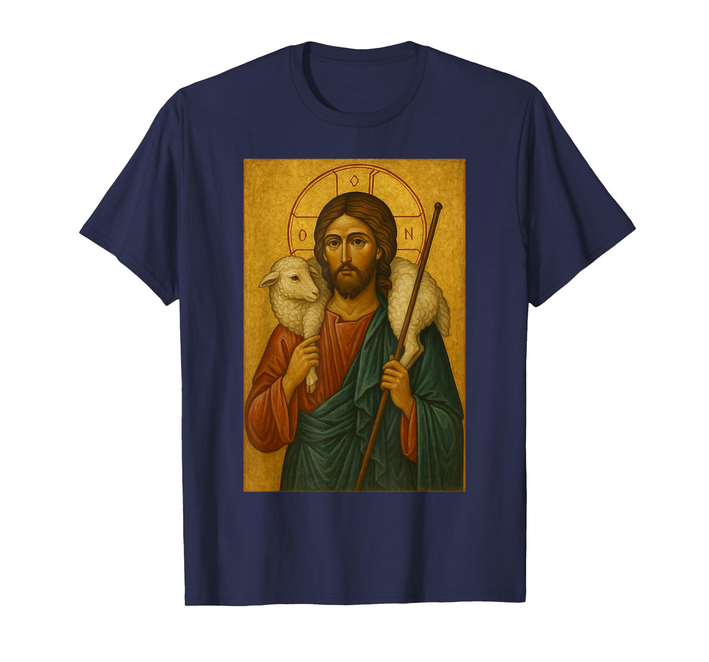 Orthodox Icon of Jesus Christ The Good Shepherd T-Shirt
