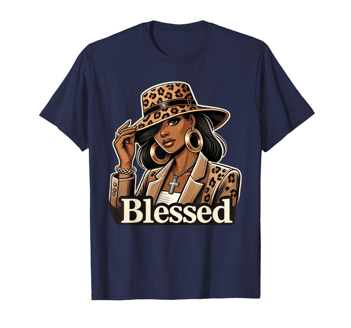 Blessed Black Cowgirl Western Swag African Christian Woman T-Shirt