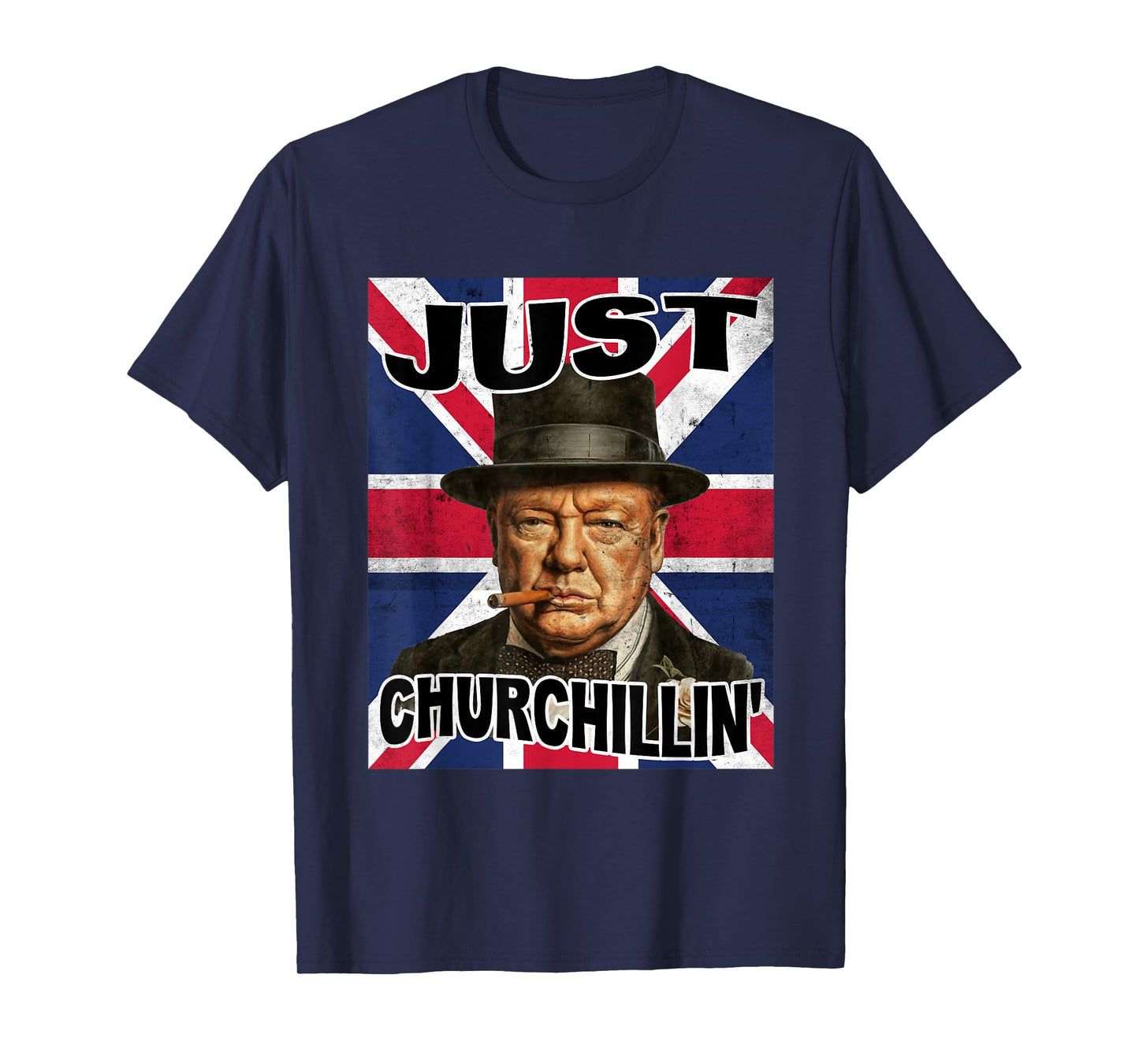 Retro Winston Churchill Shirt Costume For Kids Boys Men T-Shirt
