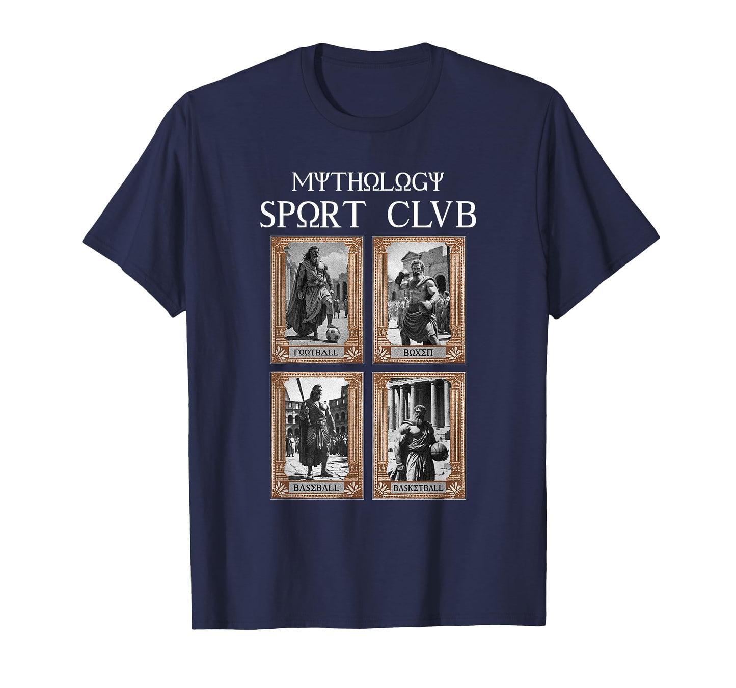 Greek Mythology Ancient Gods Sport Club Vintage T-Shirt