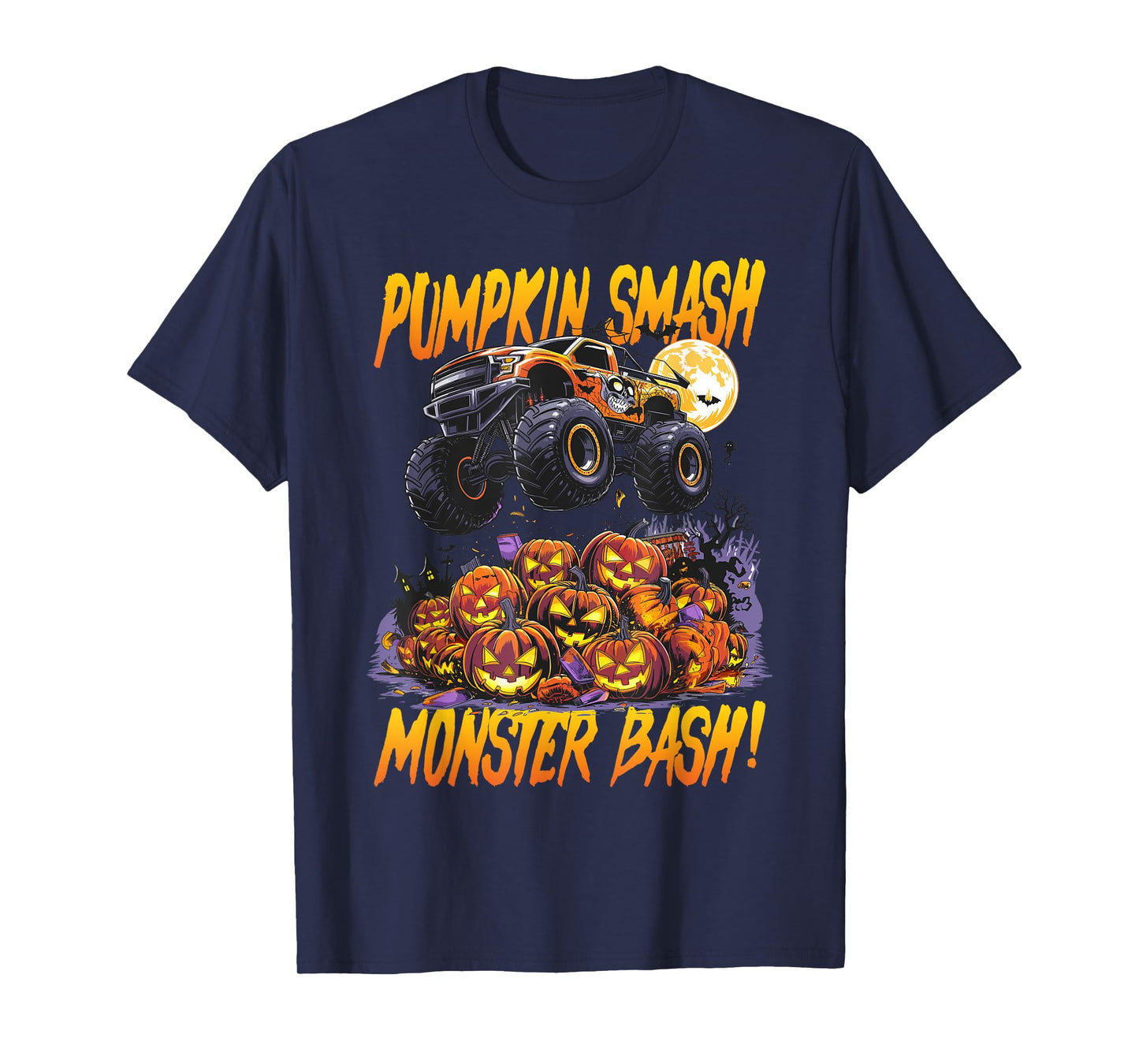 Monster Truck Halloween Pumpkin Smash, Monster Bash! T-Shirt