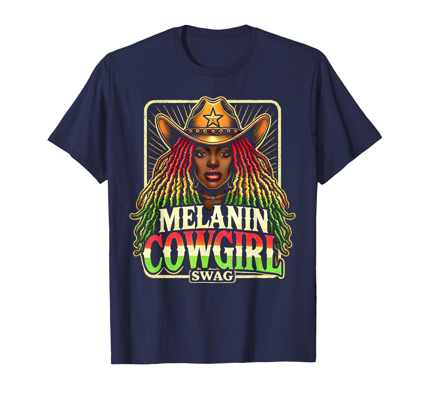 Melanin Cowgirls African American Cowgirl Swag T-Shirt