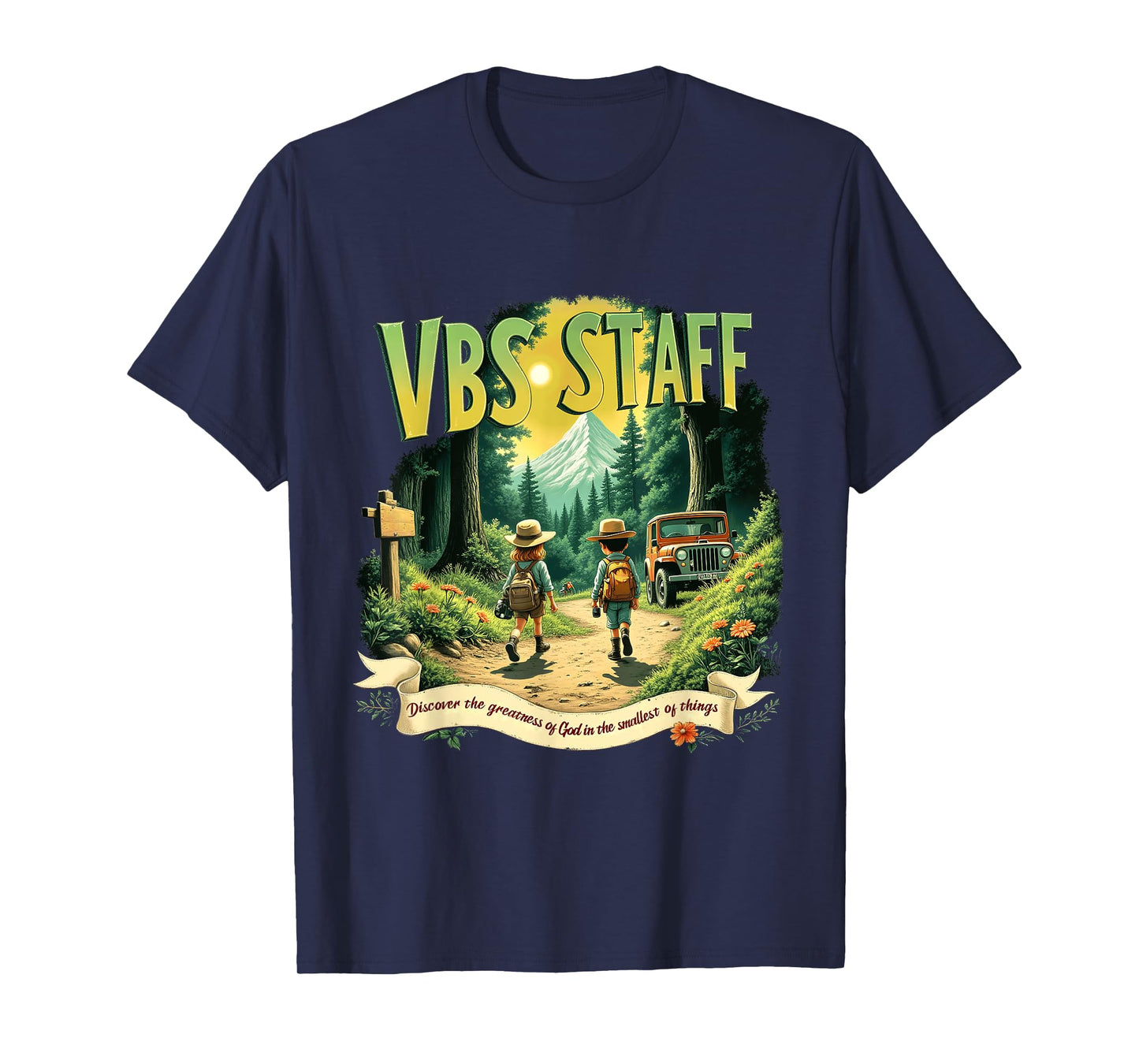 Team Adventure Magnified Smallest VBS Staff 2025 Insects T-Shirt
