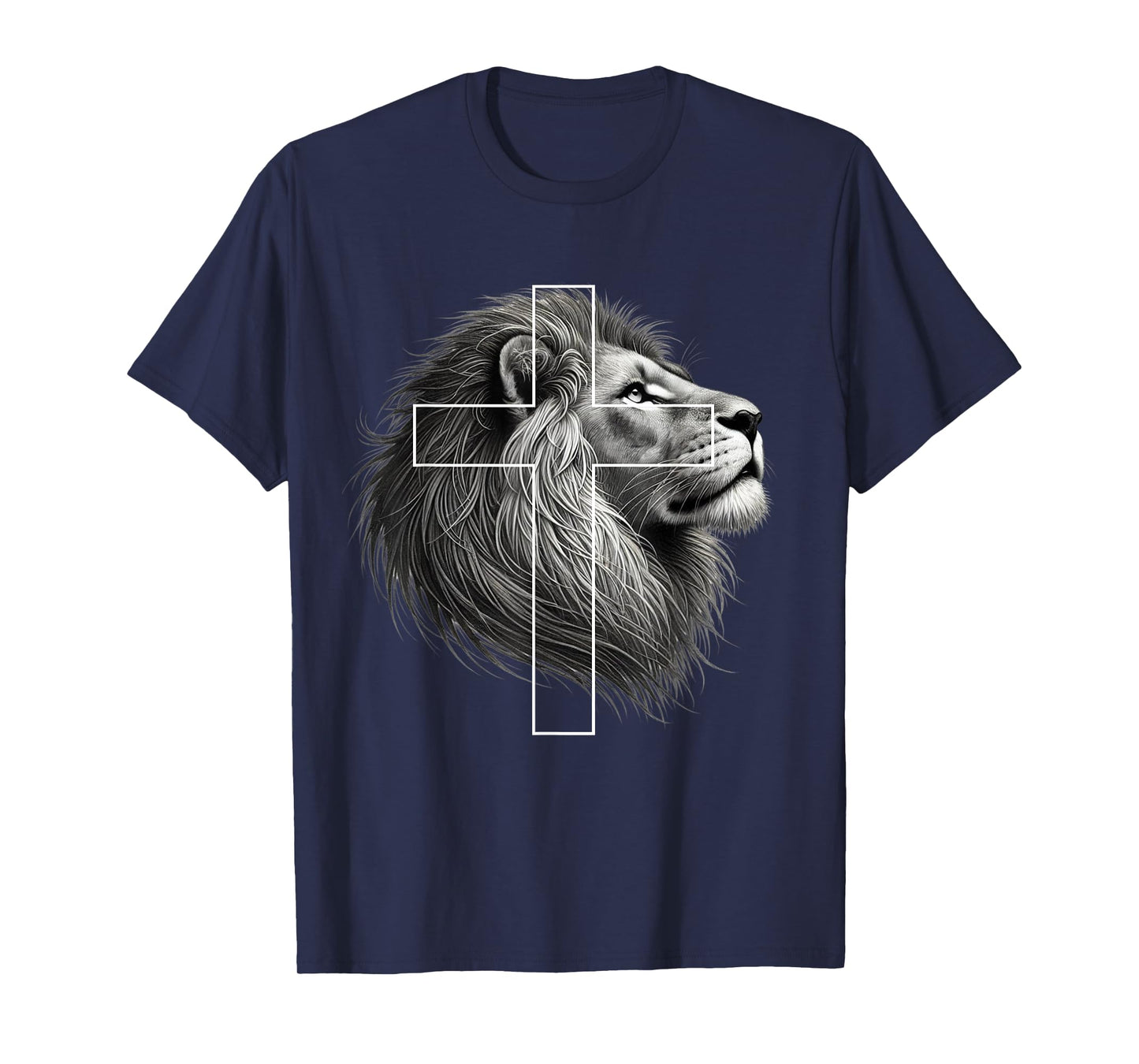 Lion of Judah Christian Cross T-Shirt