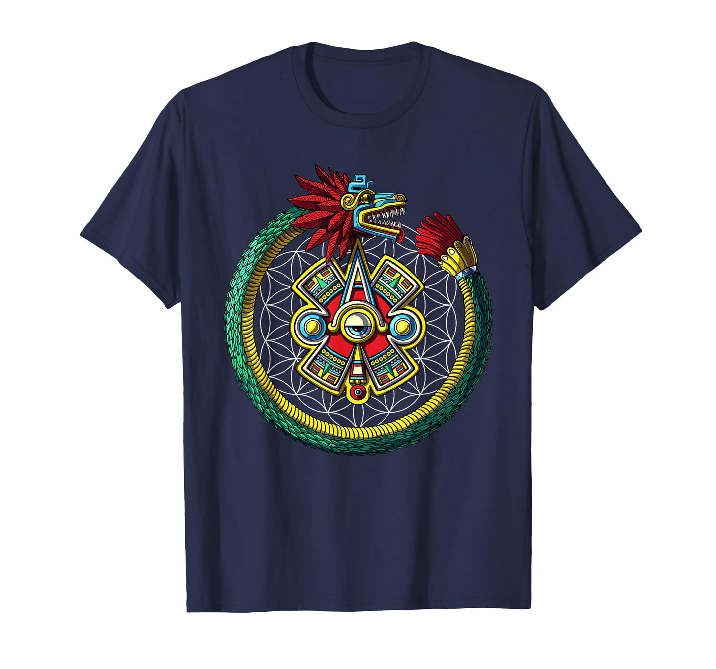 Aztec Quetzalcoatl Serpent Mayan Mythology Symbol T-Shirt