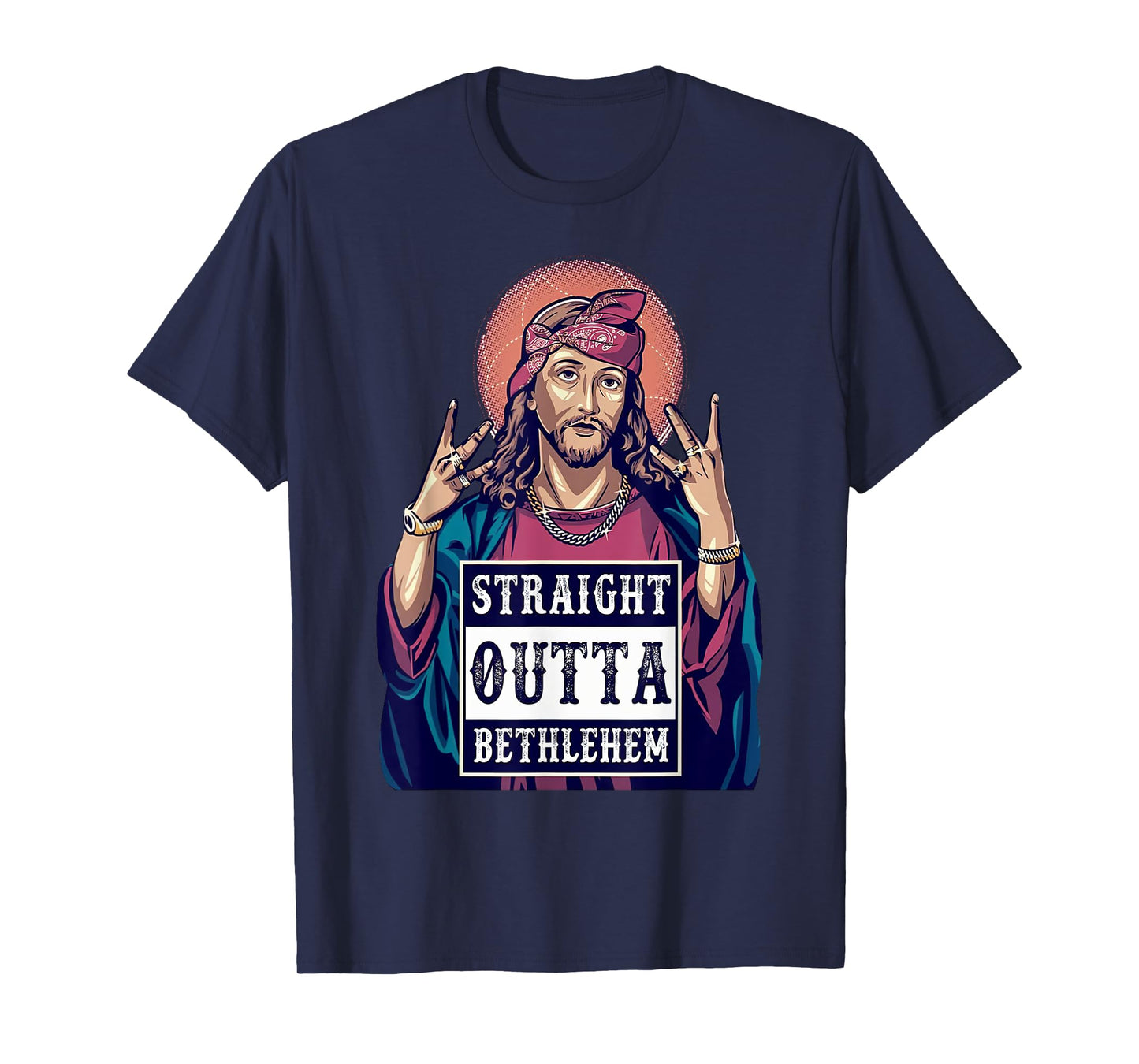 Funny Jesus Funny Christian Straight Outta Bethlehem T-Shirt