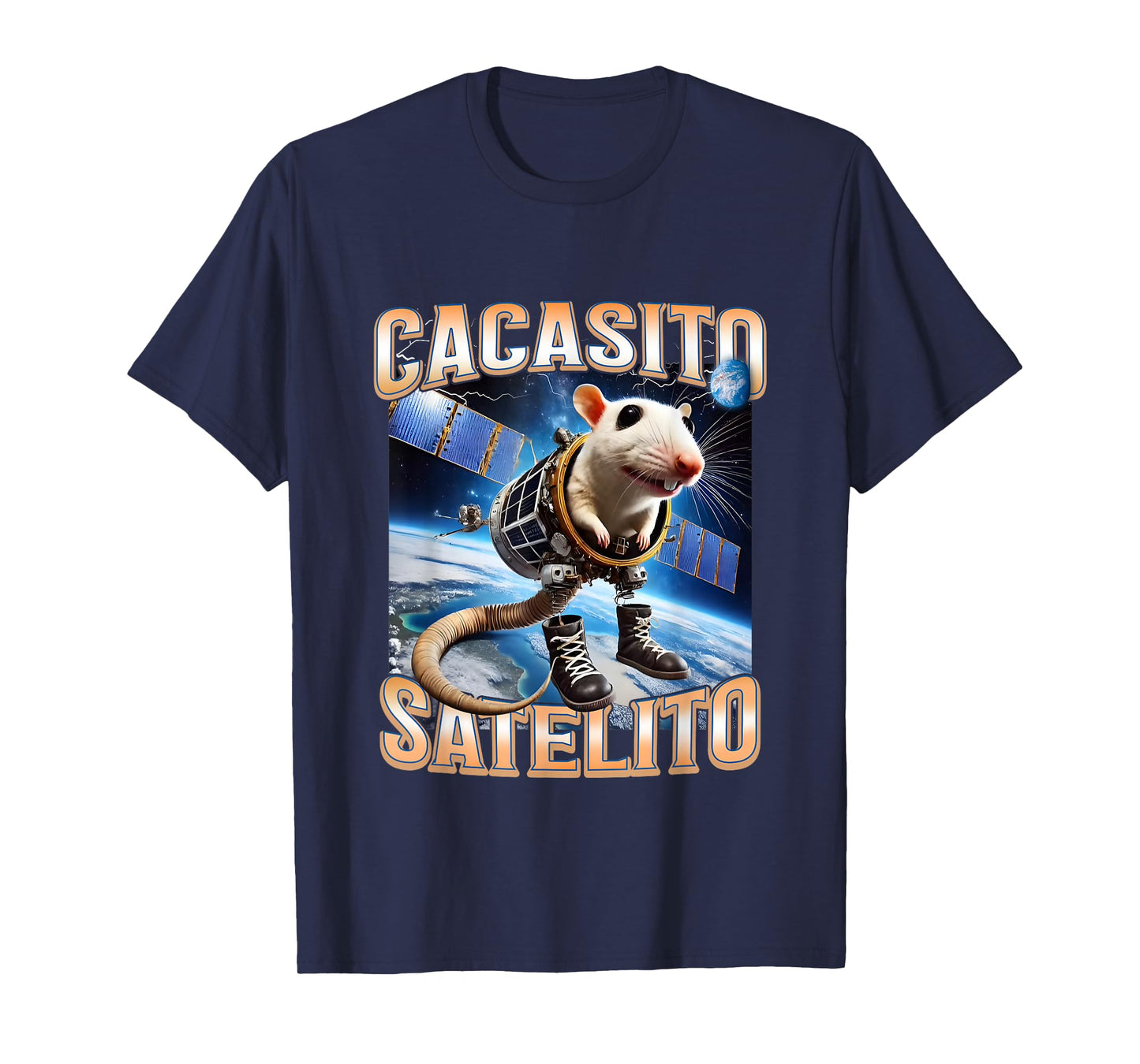 Funny Cacasito Satelito - Italian Brainrot Silly Rat Meme T-Shirt