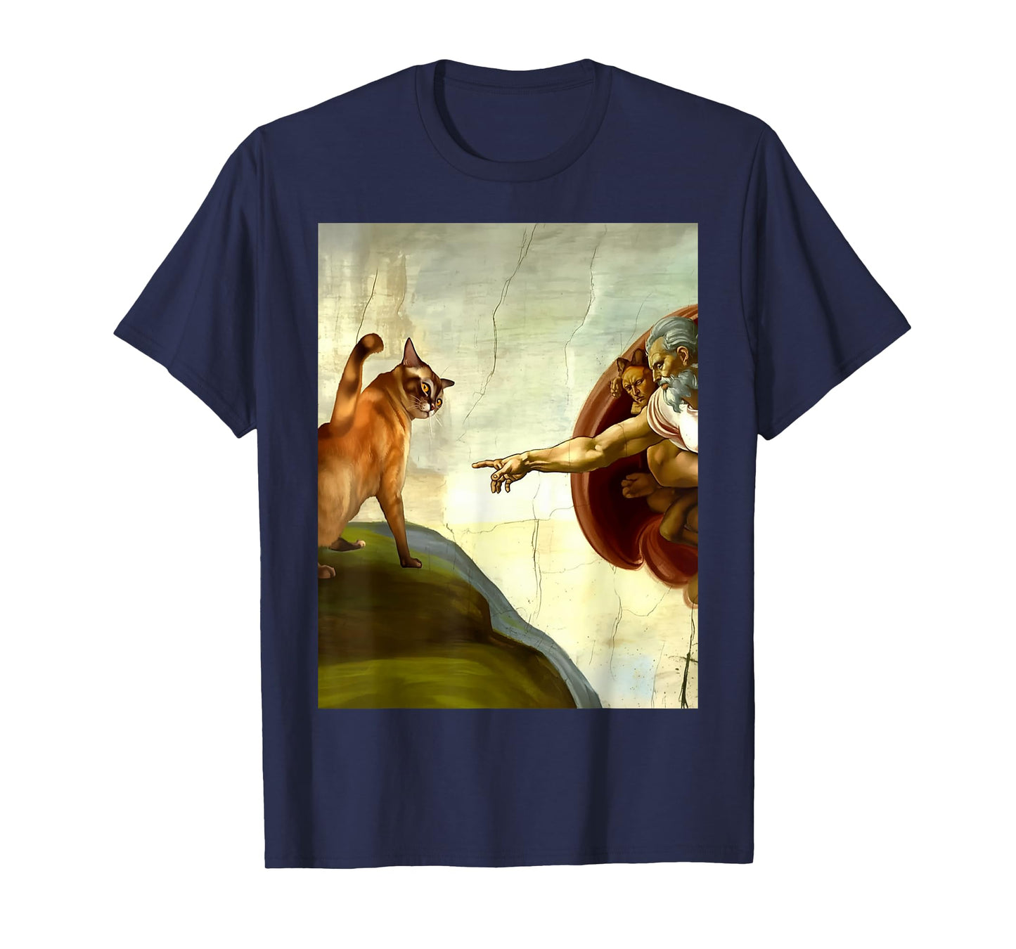 Funny Cat Lovers Creation Parody T-Shirt