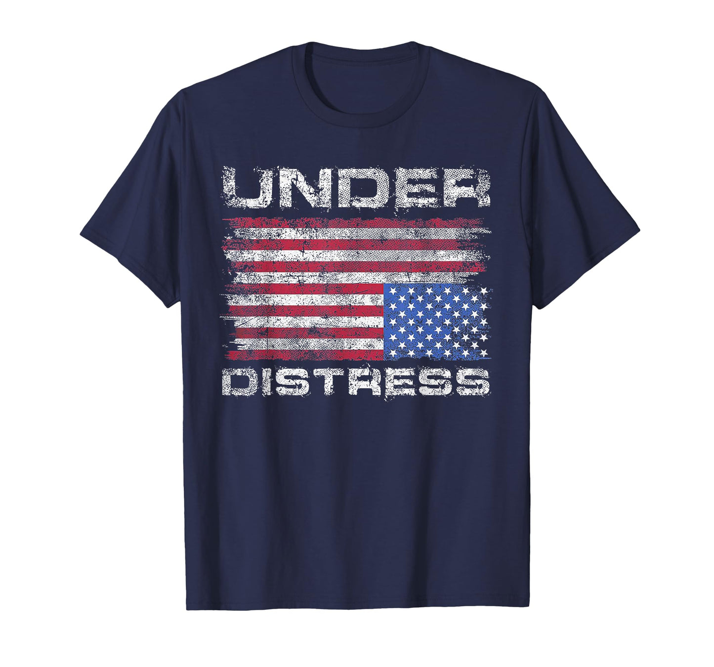 Under Distress America Flag T-Shirt