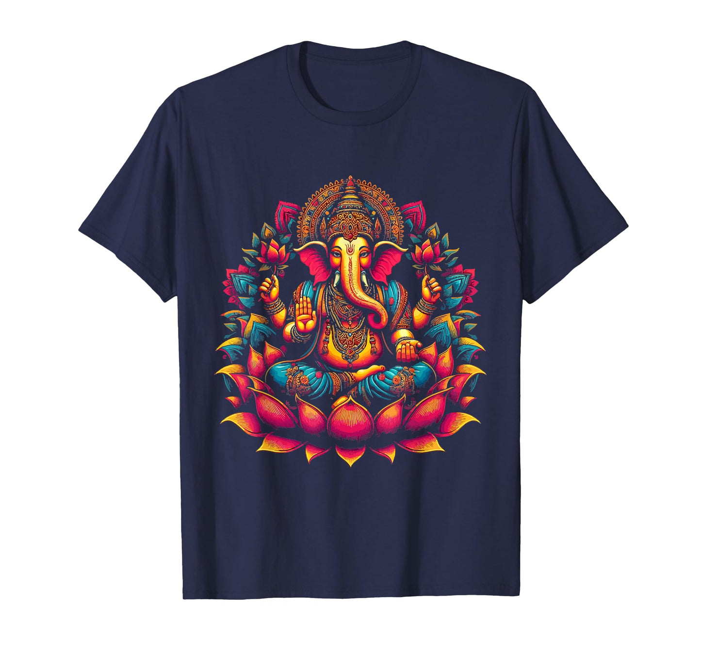 Ganesh Symbol Yoga Hindu Elephant God Ganesha Puja T-Shirt