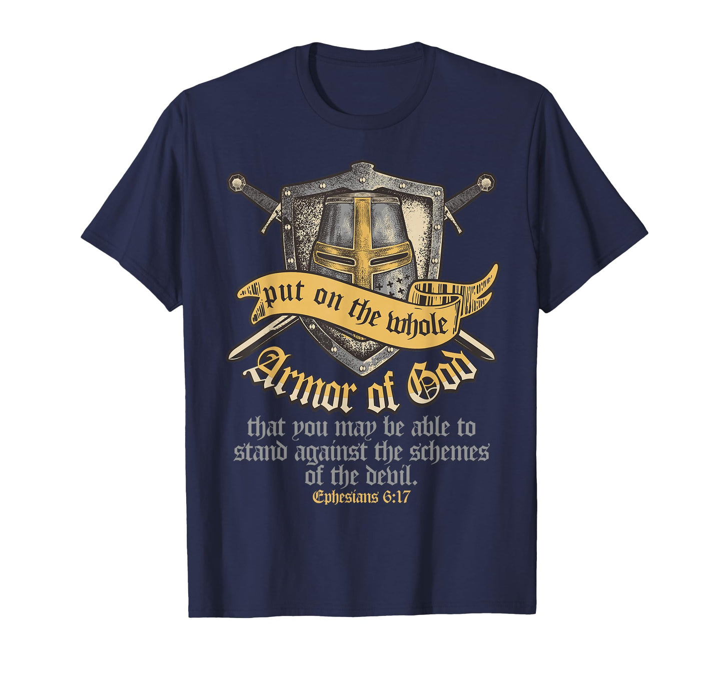 Armor Of God Ephesians 6:17 Bible Verse Tshirt Christian T-Shirt