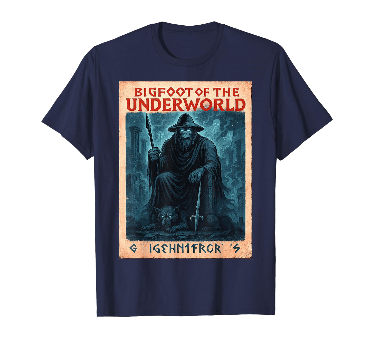 Sasquatch Hades Shirt | Underworld Cryptid God T-Shirt