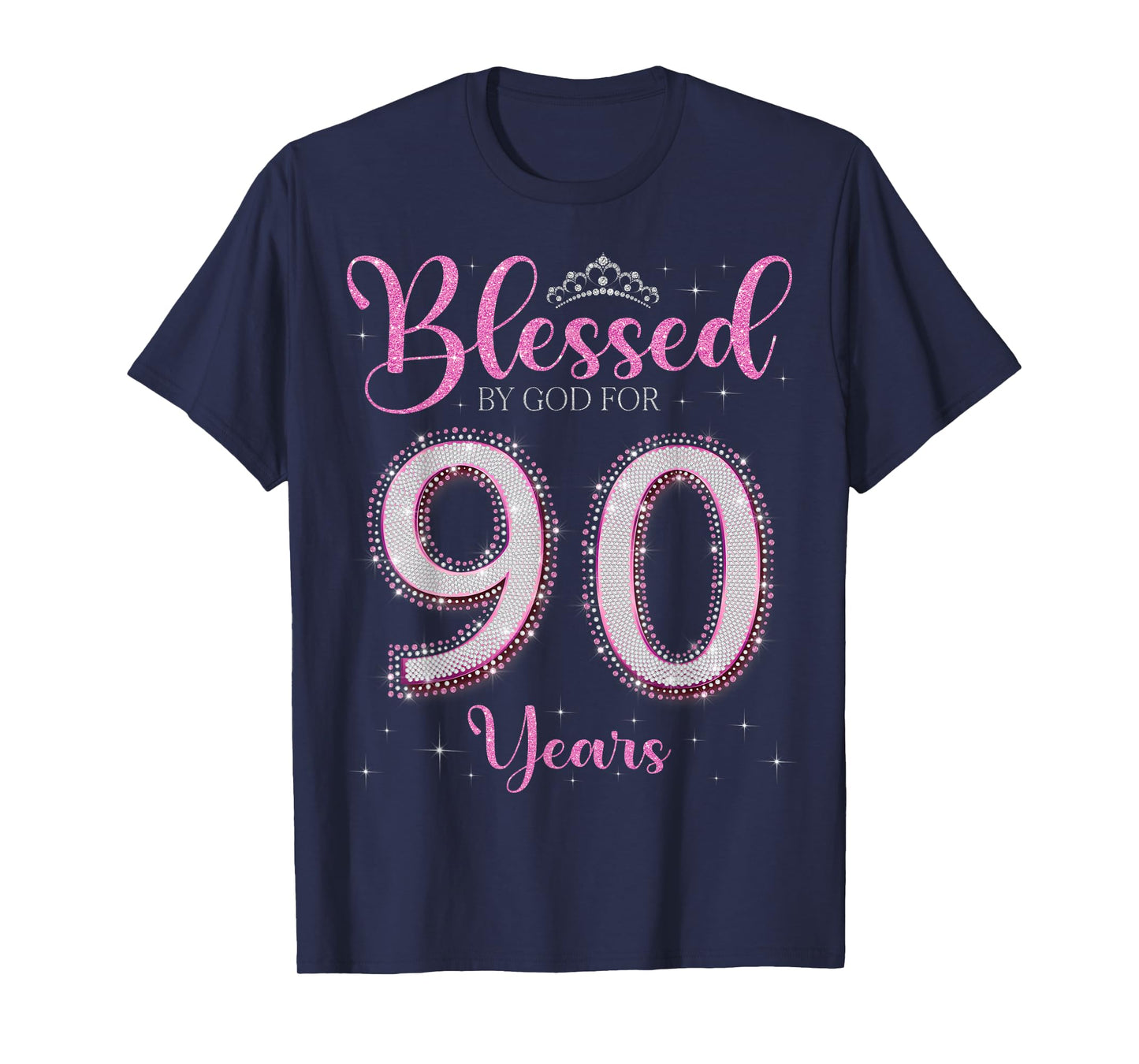 Blessed By God For 90 Years Old 90th Birthday 90th Bday T-Shirt