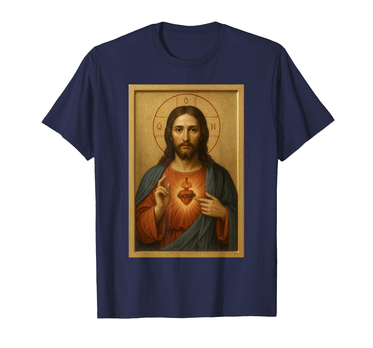 The Heart of Jesus Christ - Catholic Icon Sacred Heart T-Shirt